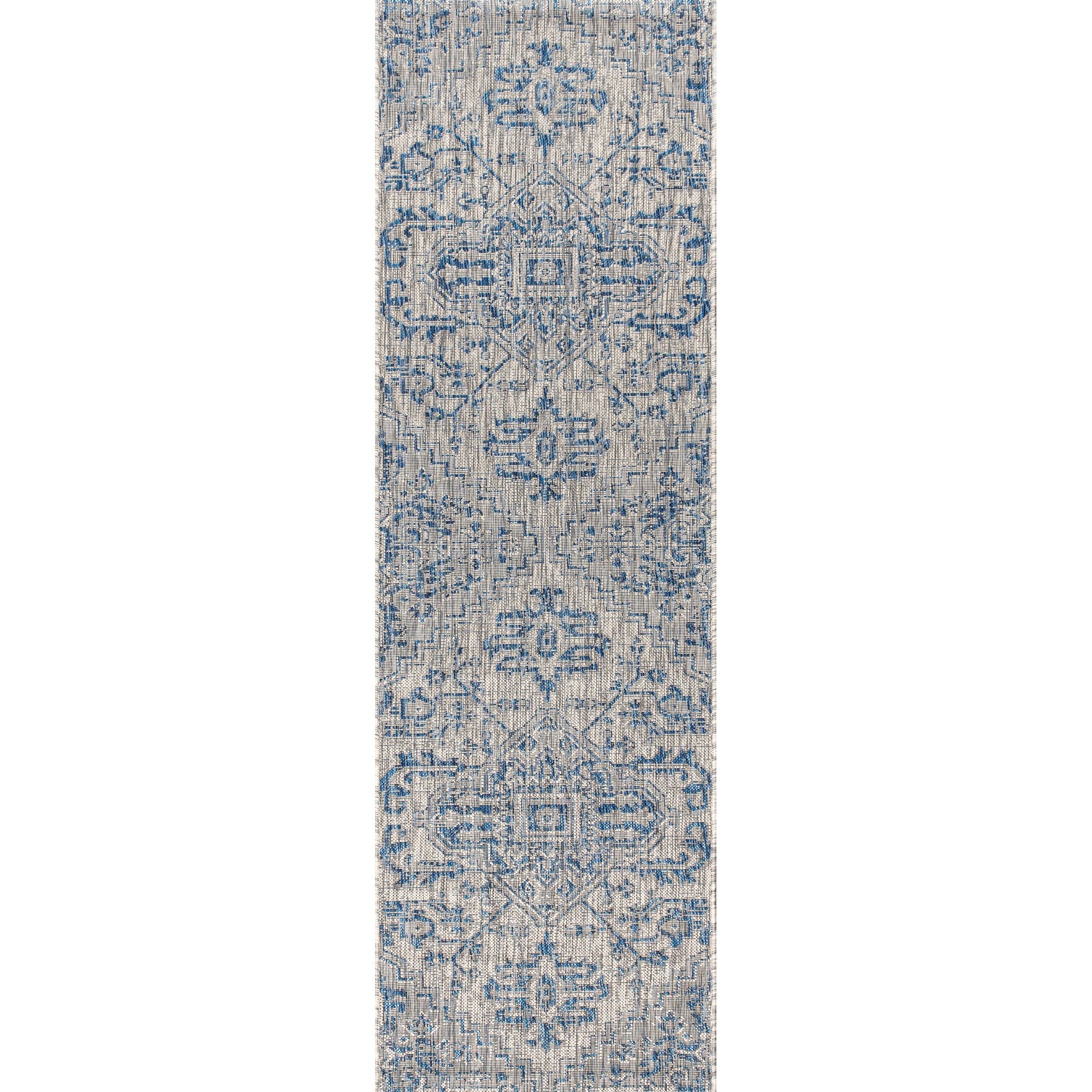 Estrella Bohemian Medallion Weave Indoor/Outdoor Runner Rug