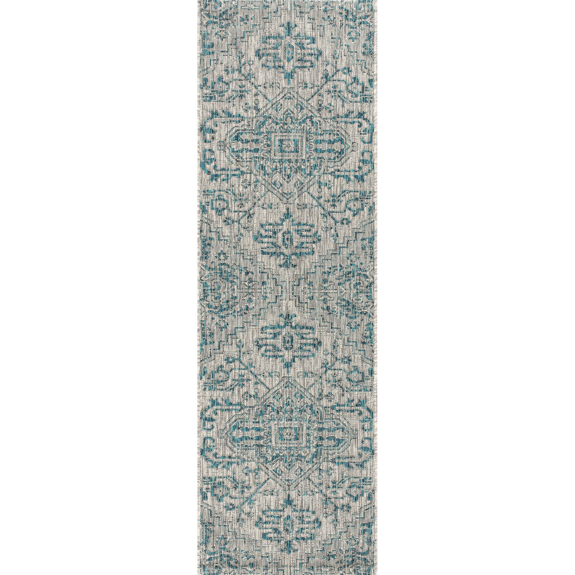 Estrella Bohemian Medallion Weave Indoor/Outdoor Runner Rug