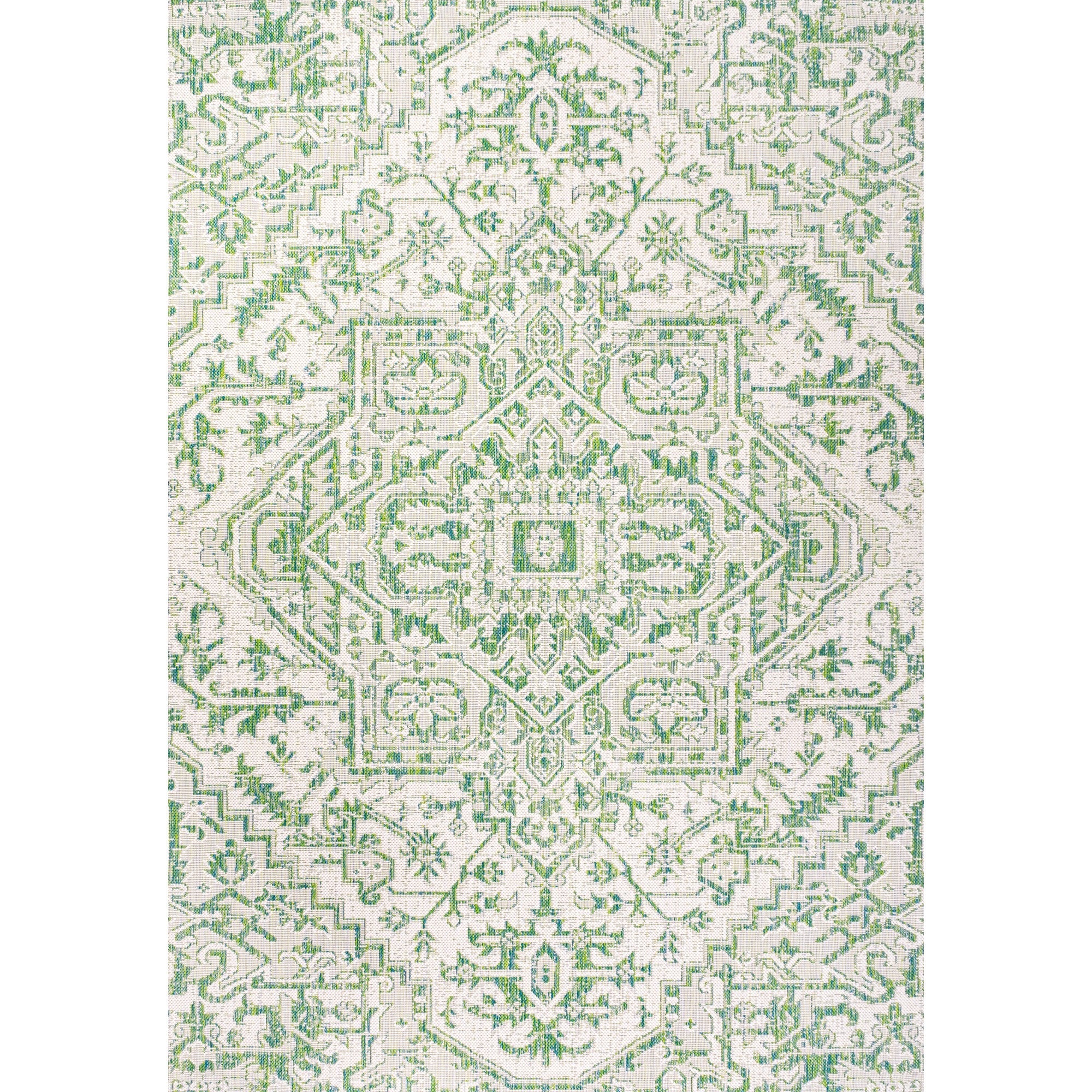 Estrella Bohemian Medallion Weave Indoor/Outdoor Area Rug