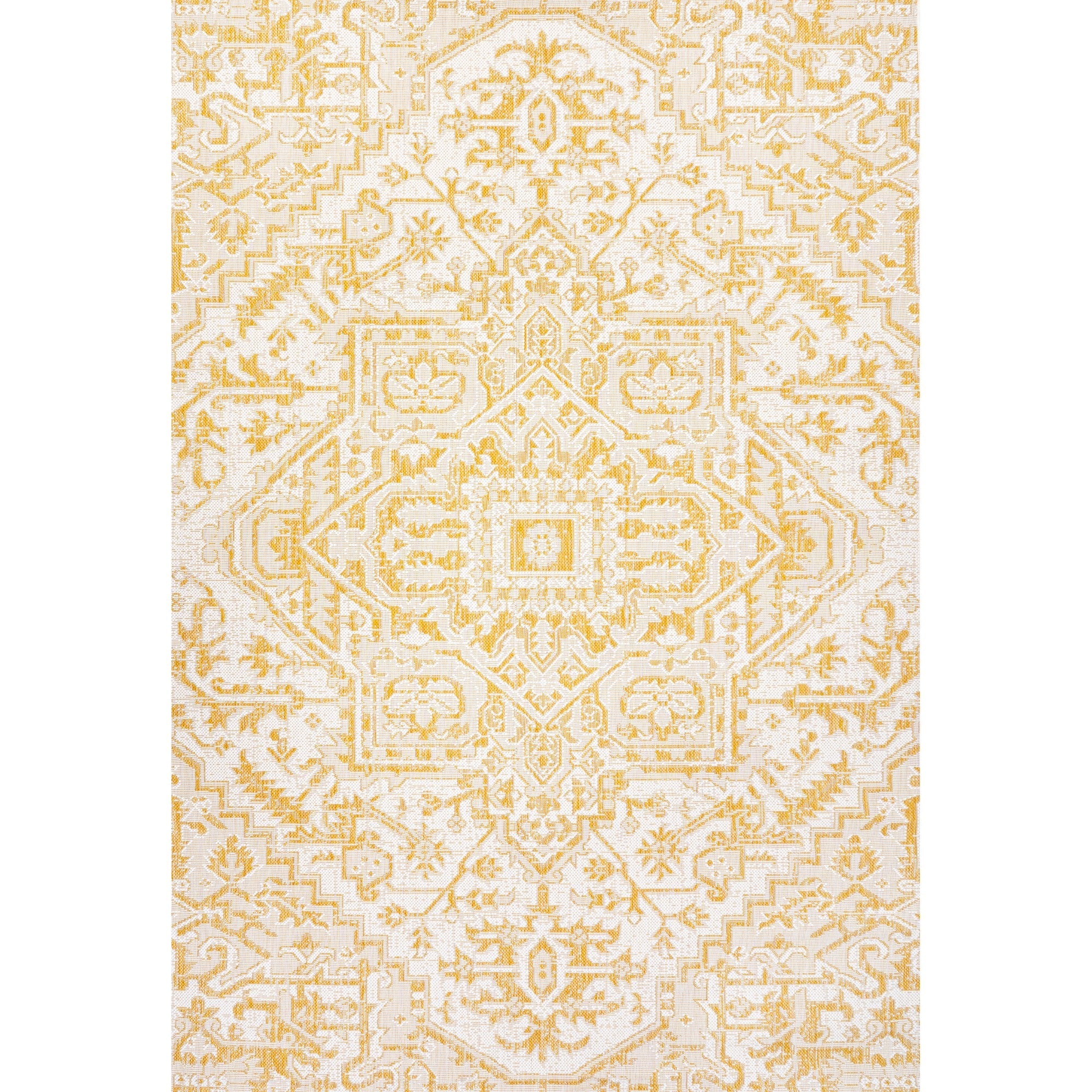 Estrella Bohemian Medallion Weave Indoor/Outdoor Area Rug