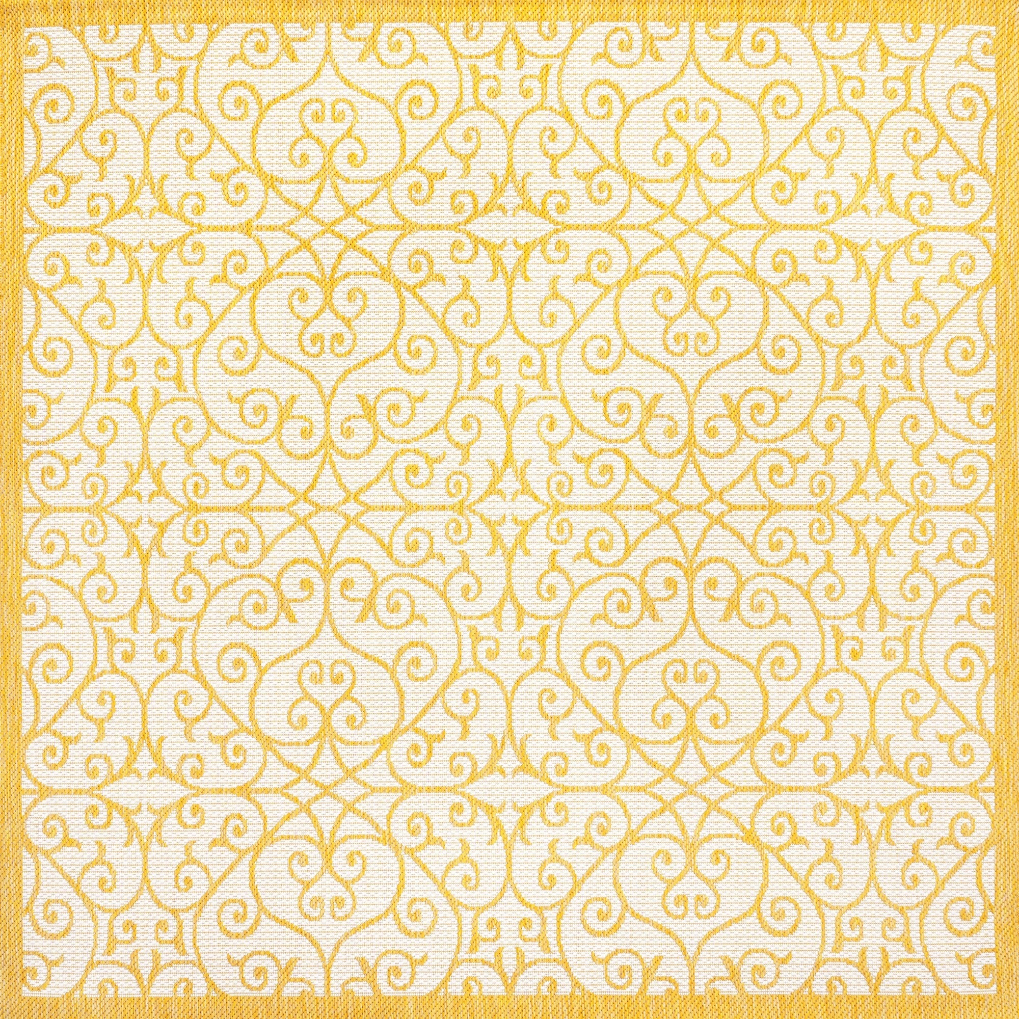 Madrid Vintage Textured Weave Indoor/Outdoor Square Area Rug