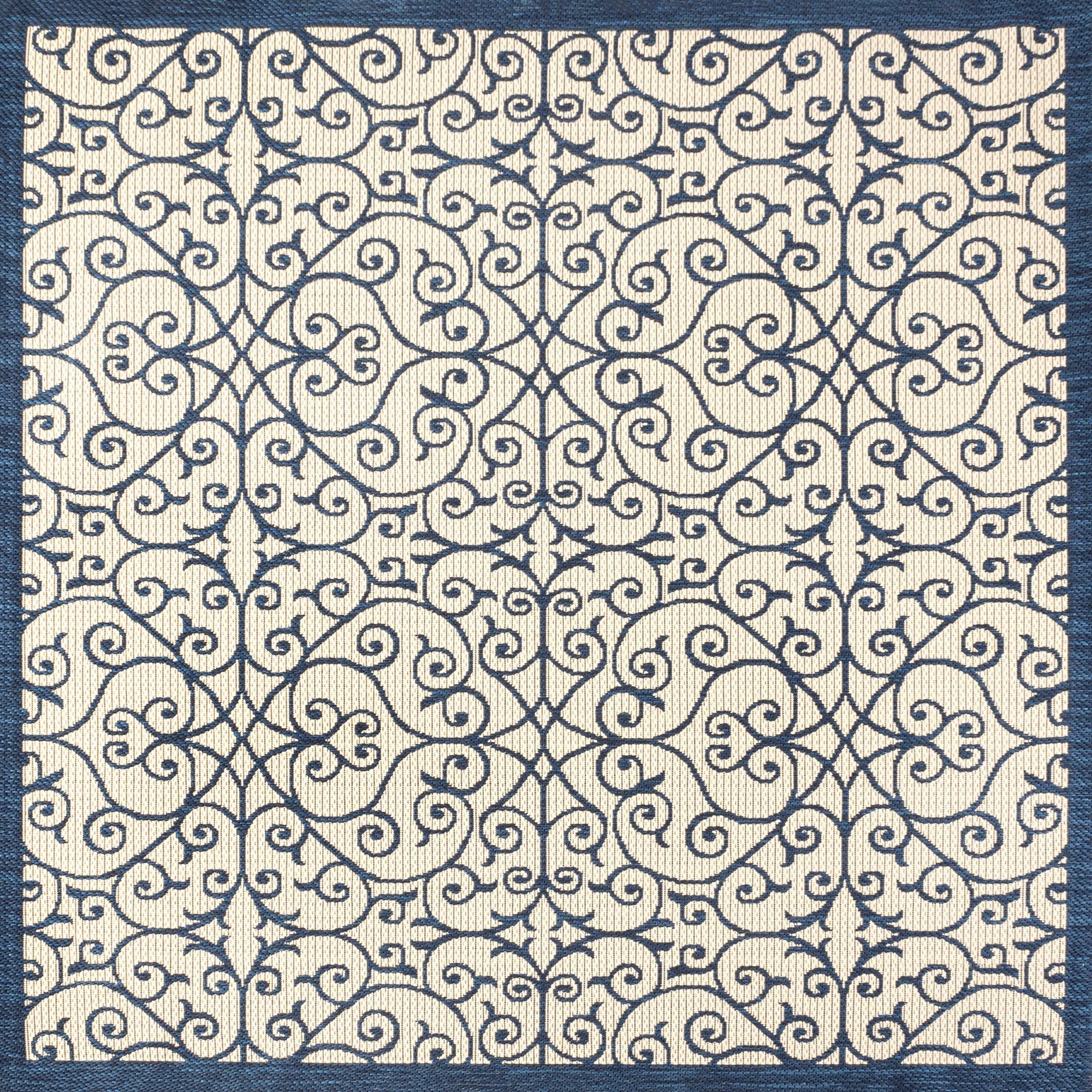 Madrid Vintage Textured Weave Indoor/Outdoor Square Area Rug