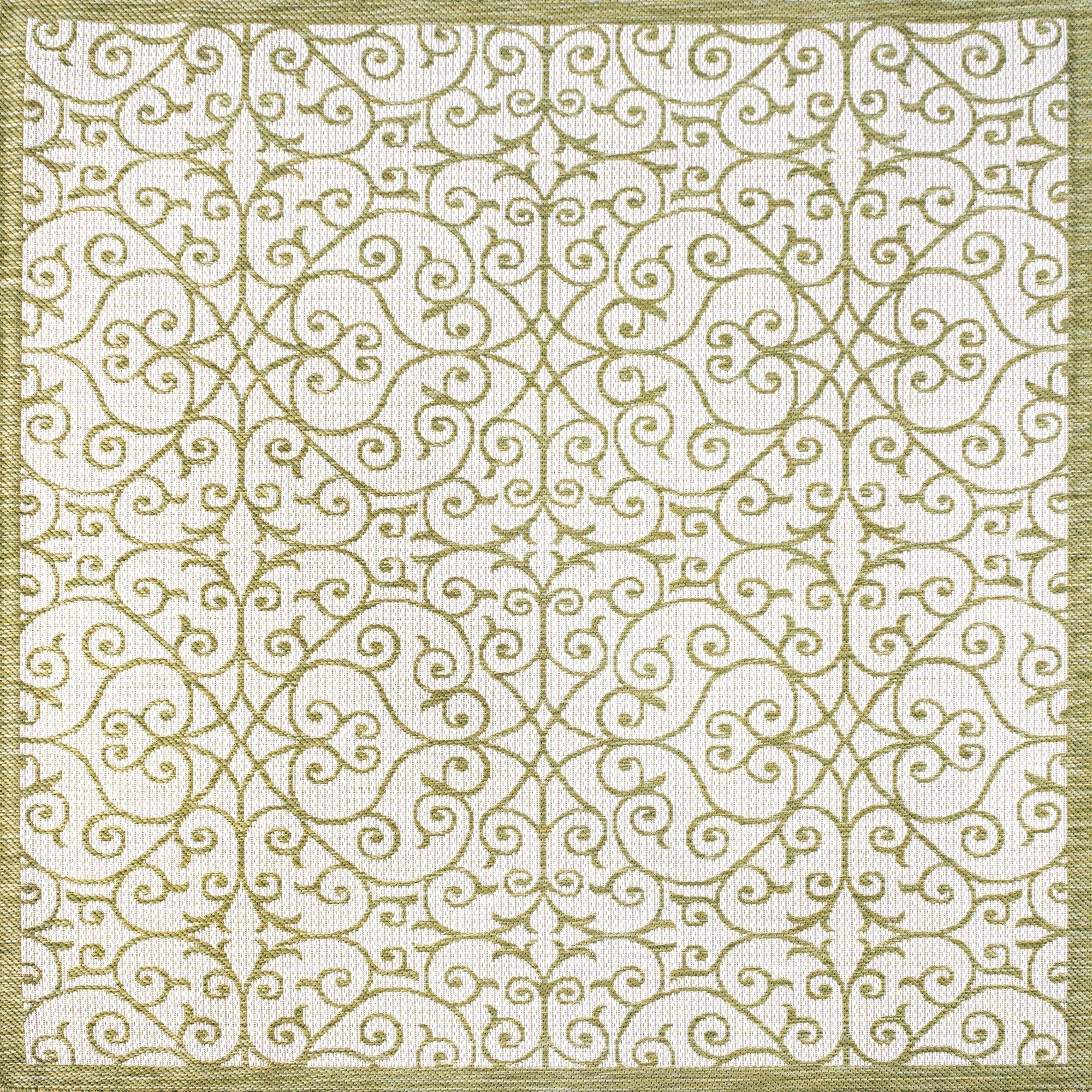 Madrid Vintage Textured Weave Indoor/Outdoor Square Area Rug