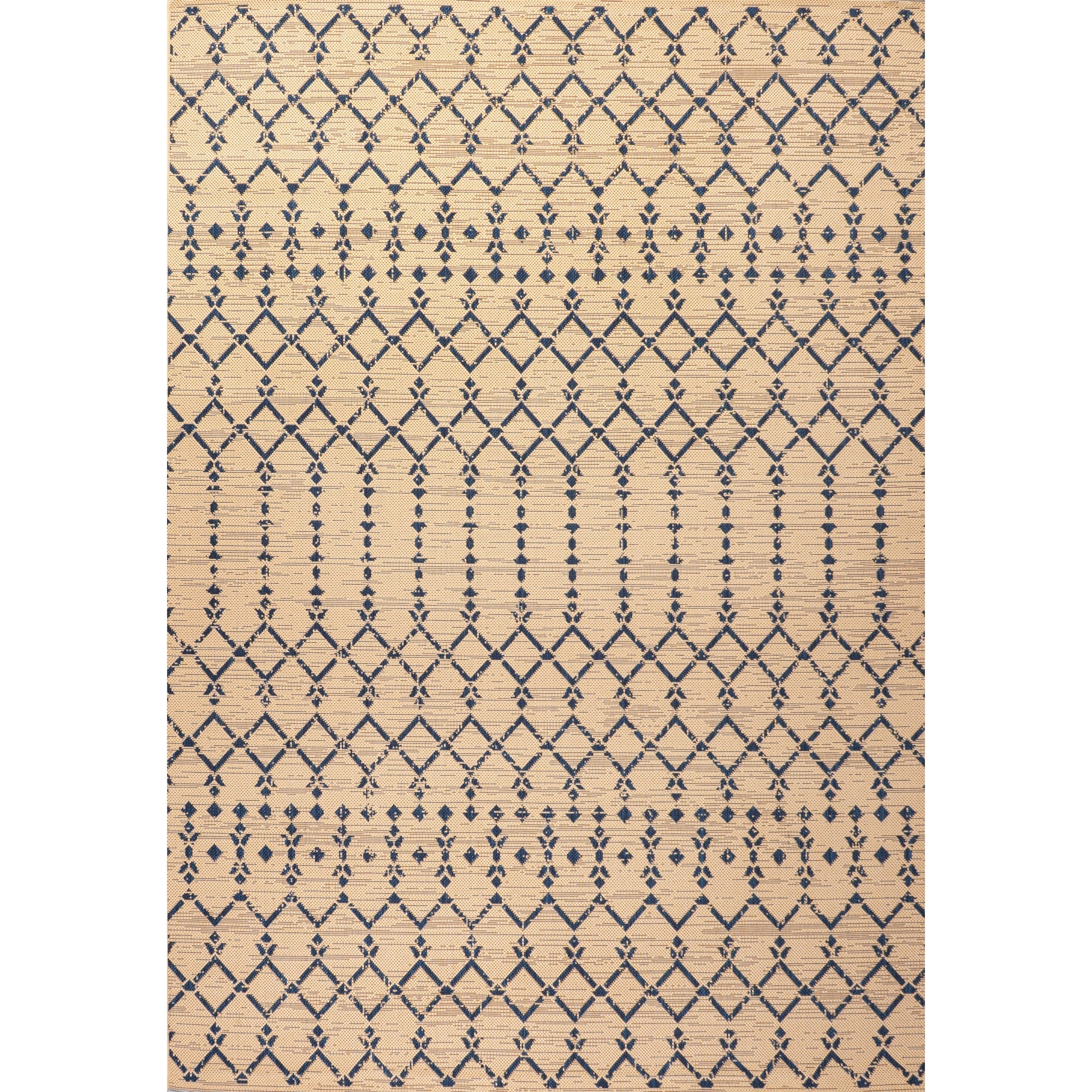 Ourika Moroccan Geometric Textured Weave Indoor/Outdoor Area Rug