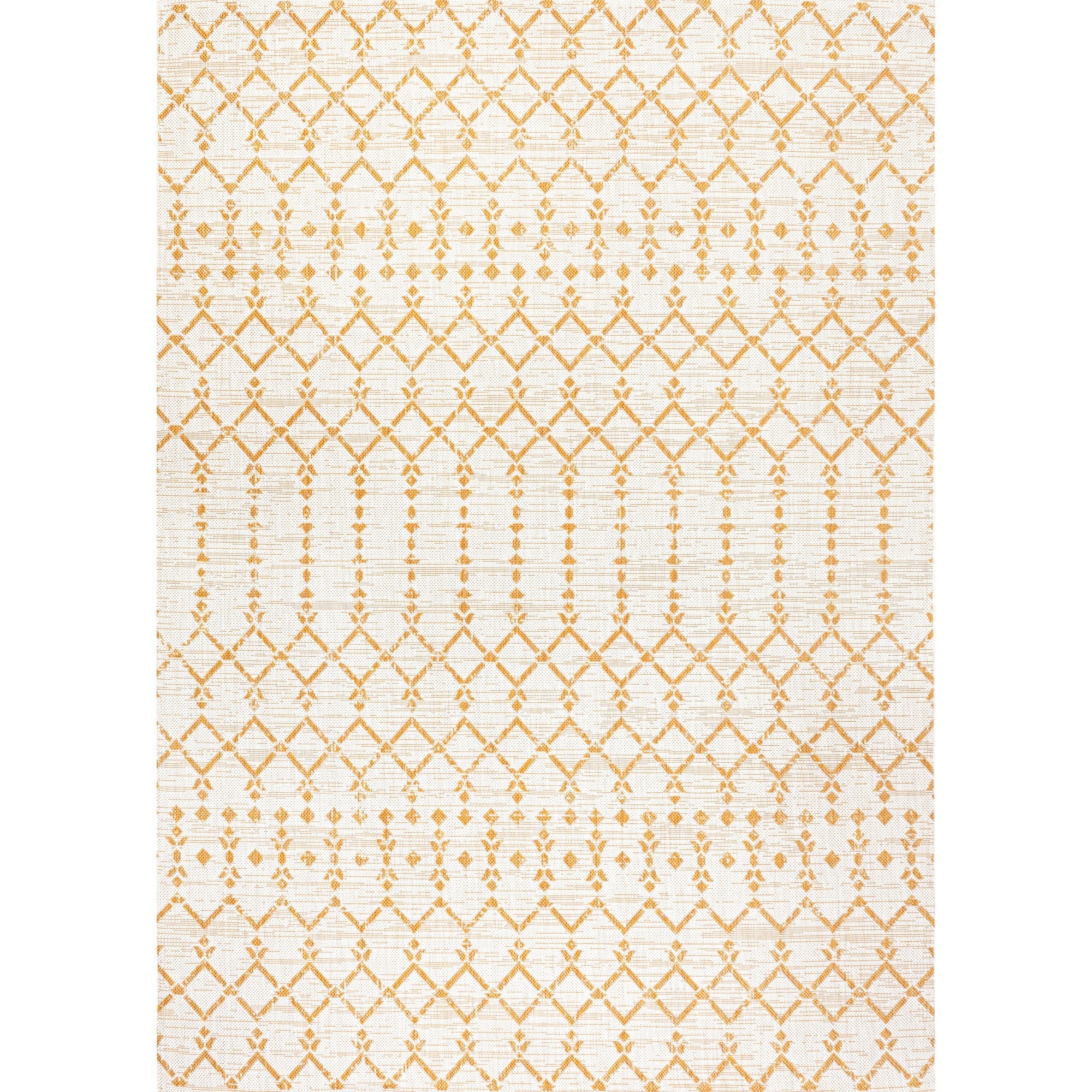 Ourika Moroccan Geometric Textured Weave Indoor/Outdoor Area Rug