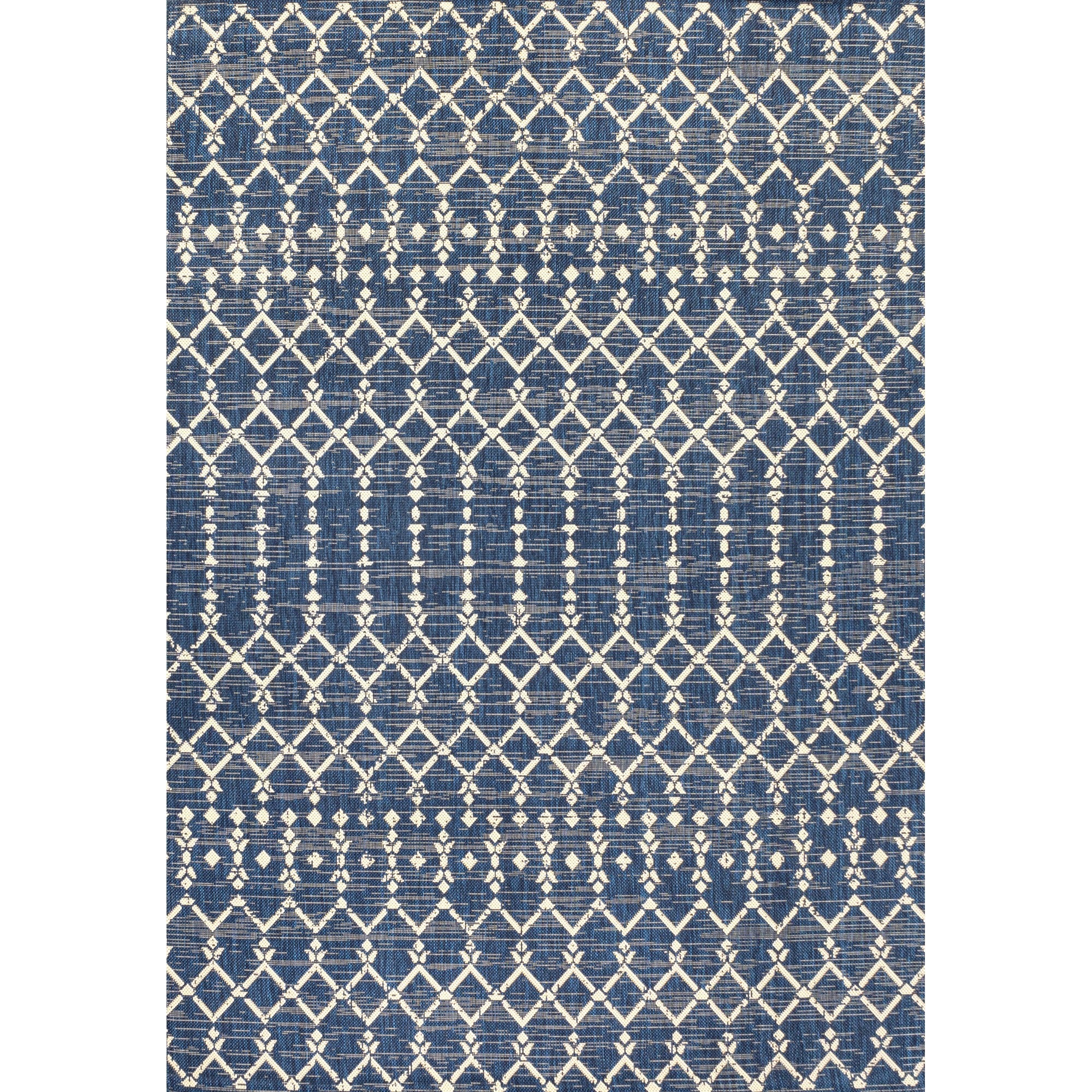 Ourika Moroccan Geometric Textured Weave Indoor/Outdoor Area Rug