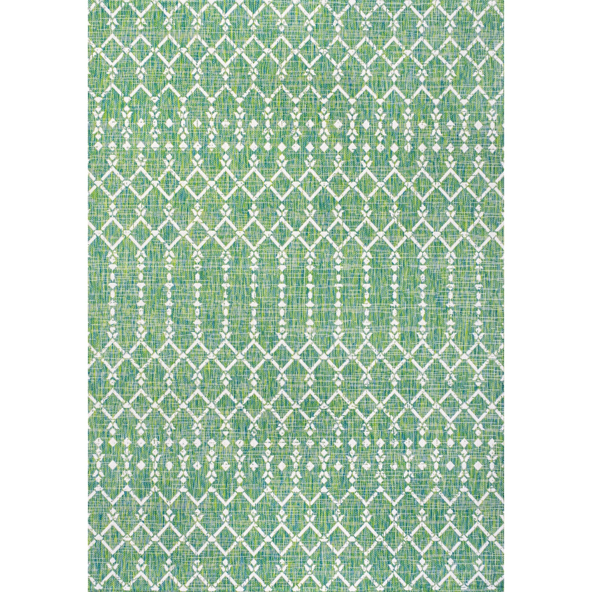 Ourika Moroccan Geometric Textured Weave Indoor/Outdoor Area Rug