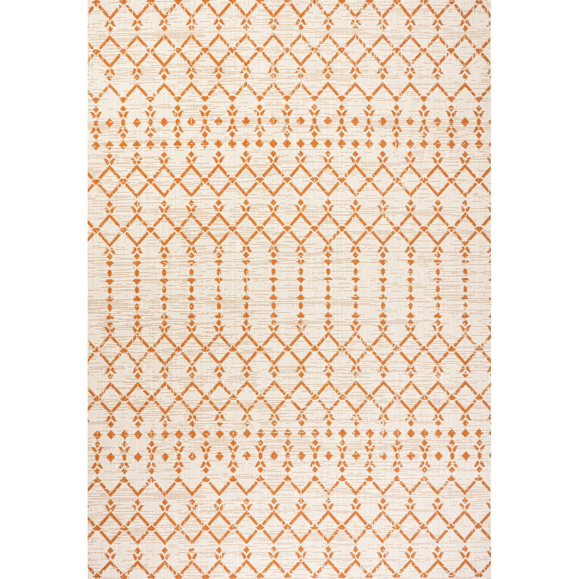 Ourika Moroccan Geometric Textured Weave Indoor/Outdoor Area Rug