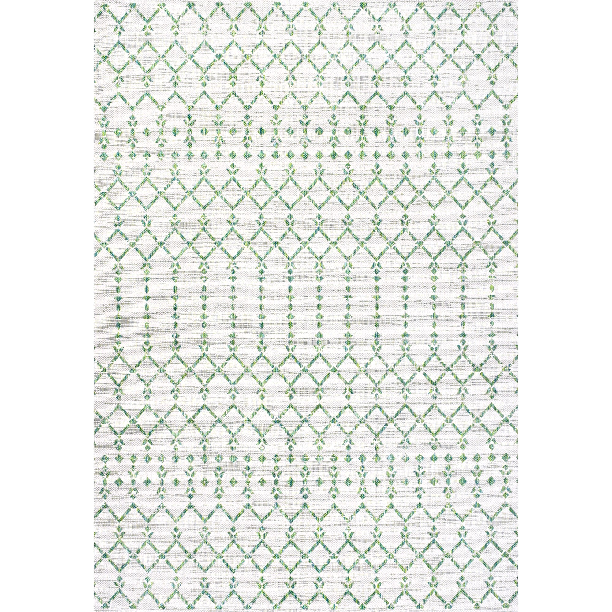 Ourika Moroccan Geometric Textured Weave Indoor/Outdoor Area Rug