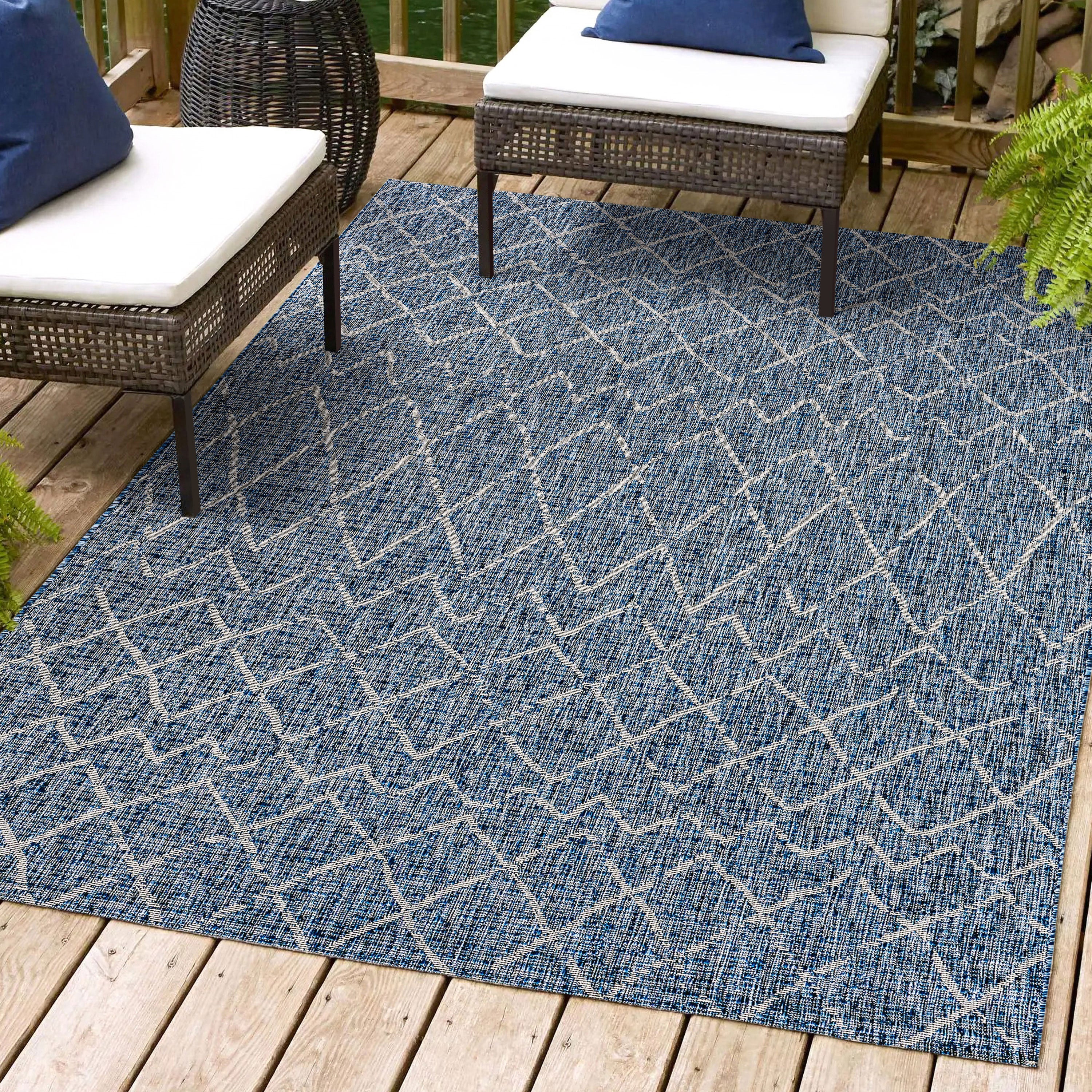 Madaba Moroccan Trellis Indoor/Outdoor Area Rug