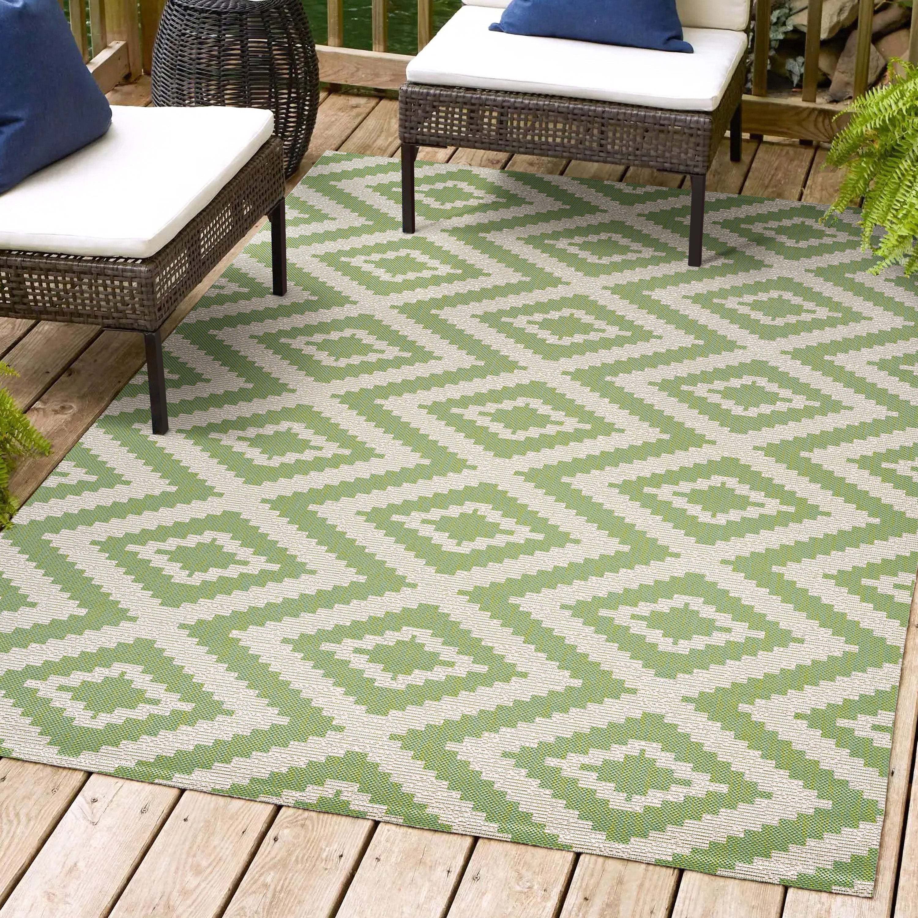 Sintra Diamond Tribal Indoor/Outdoor Area Rug