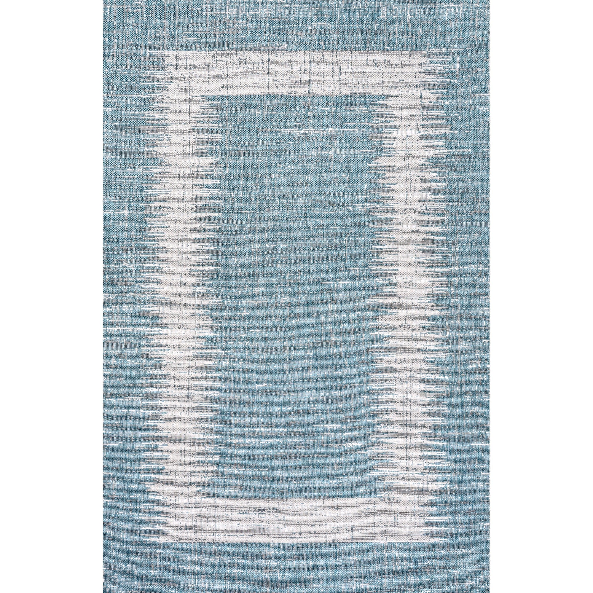 Scandi Minimalist Border Indoor/Outdoor Area Rug