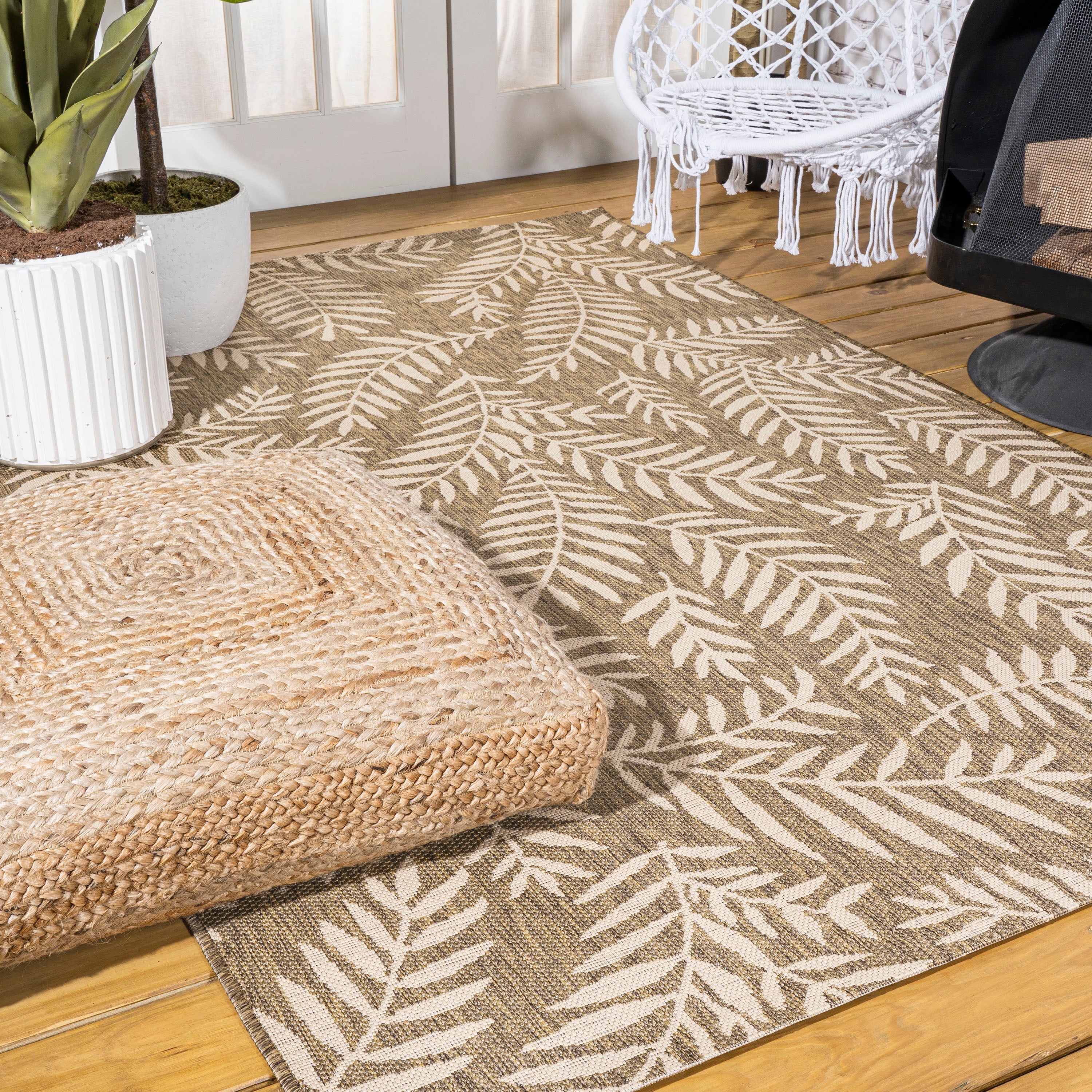 Nevis Palm Frond Indoor/Outdoor Area Rug