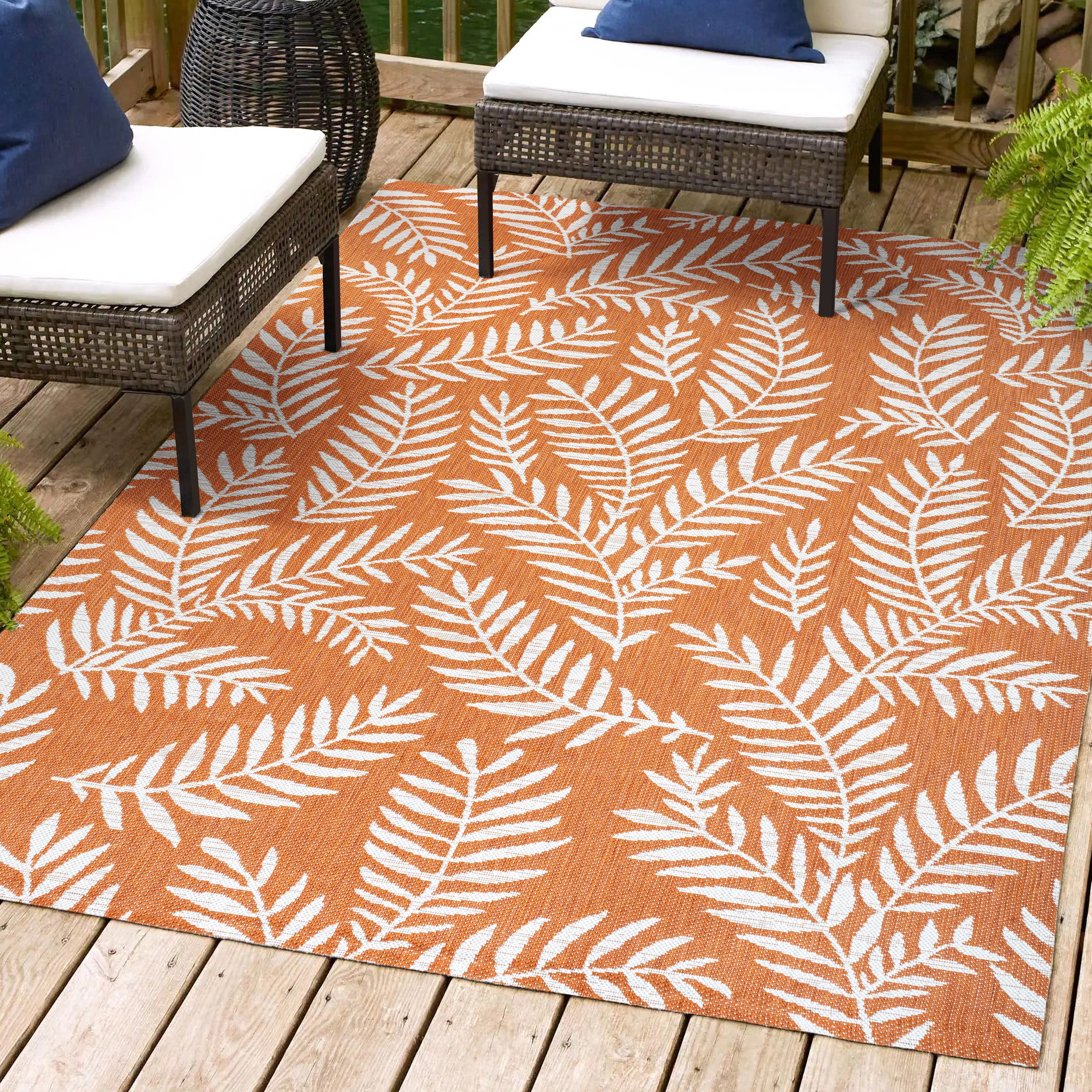 Nevis Palm Frond Indoor/Outdoor Area Rug