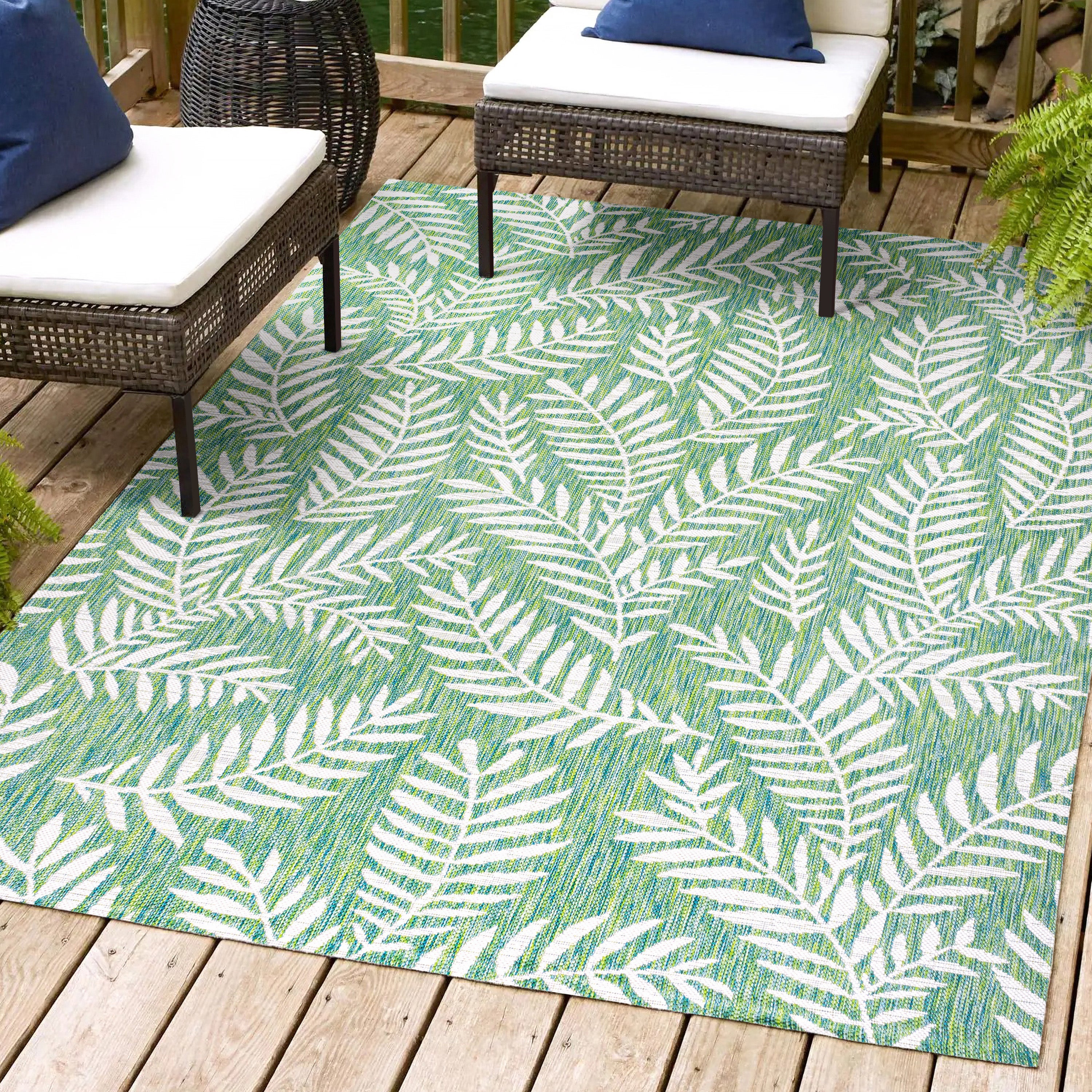 Nevis Palm Frond Indoor/Outdoor Area Rug