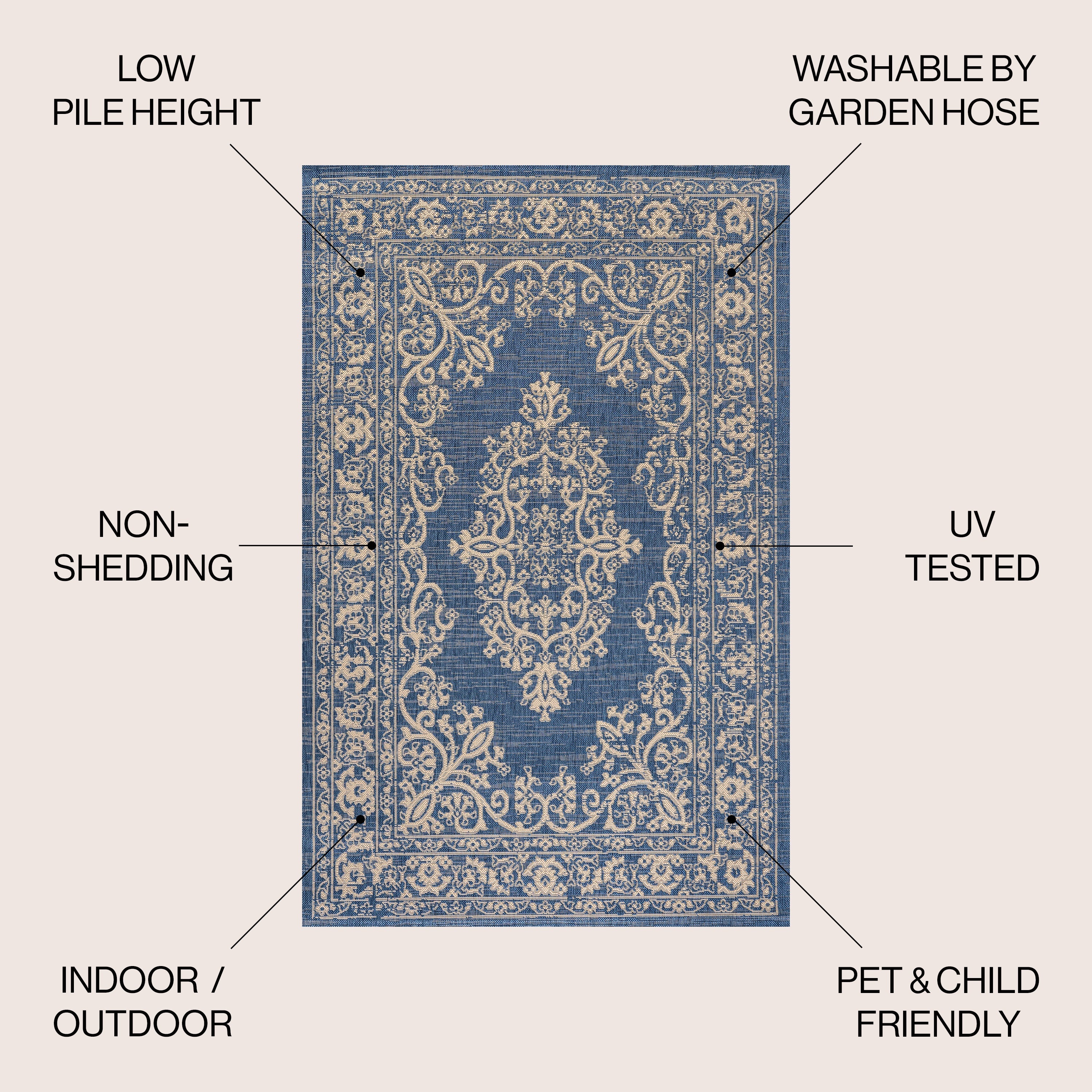 Galon Filigree Indoor/Outdoor Area Rug