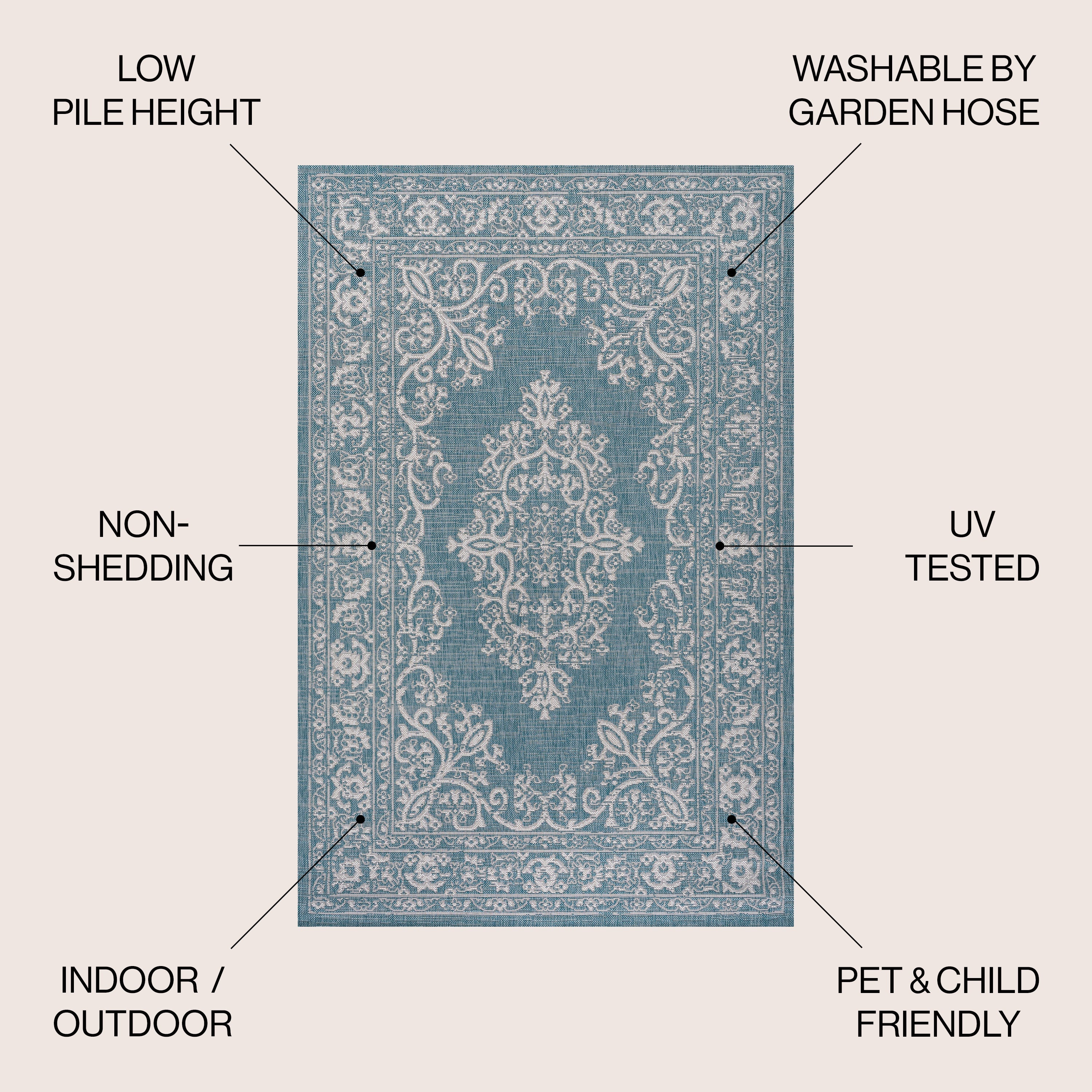 Galon Filigree Indoor/Outdoor Area Rug