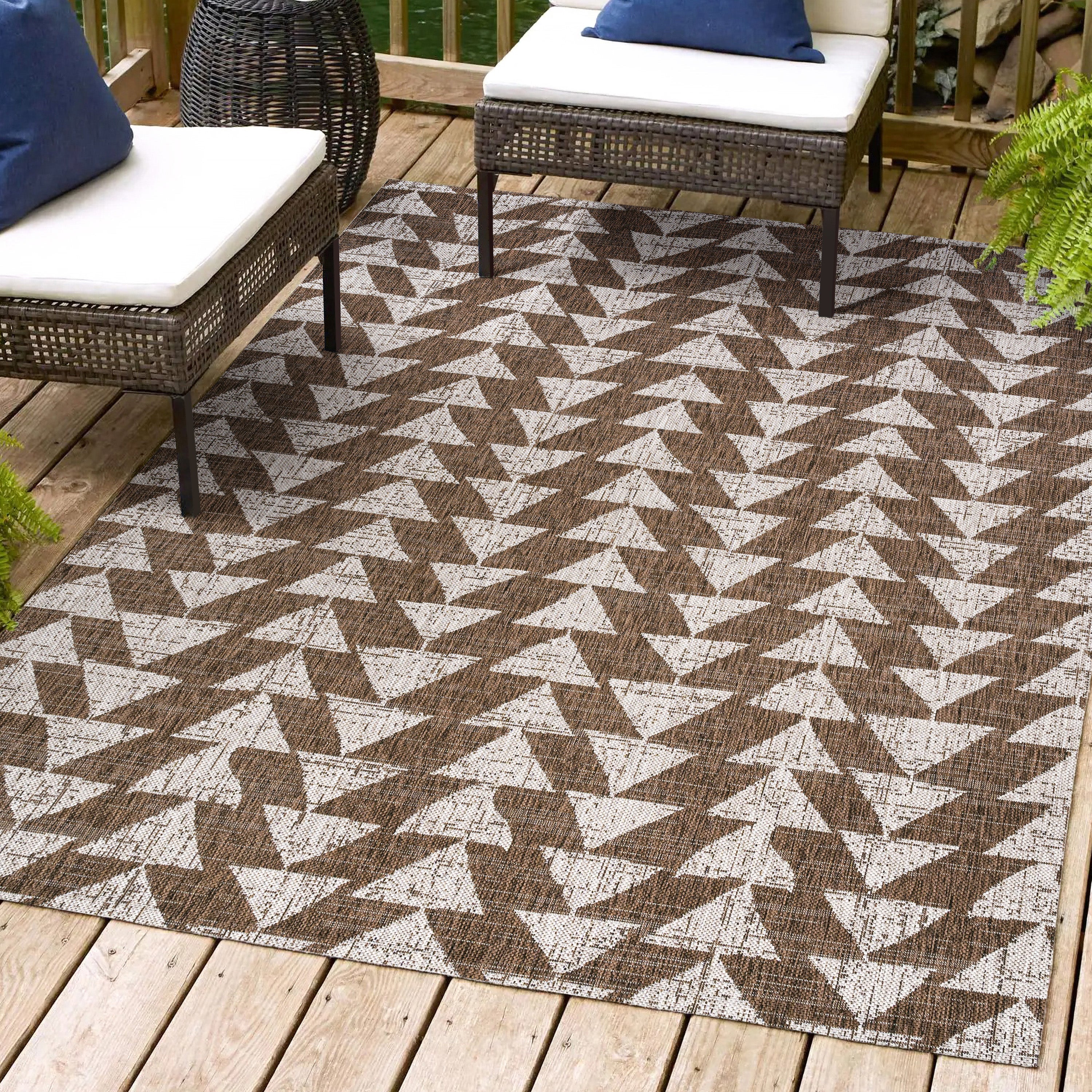 Andratx Modern Tribal Geometric Indoor/Outdoor Area Rug