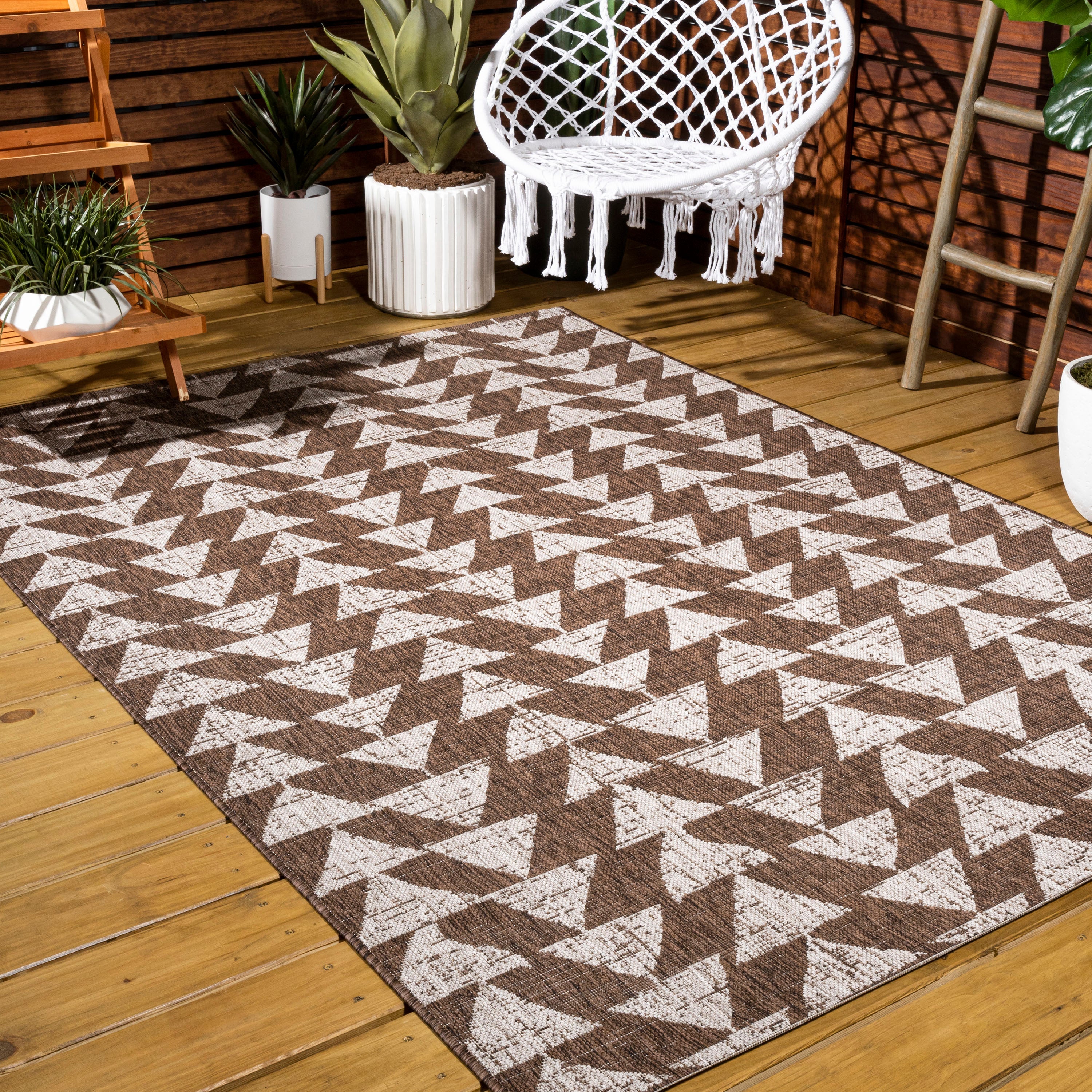 Andratx Modern Tribal Geometric Indoor/Outdoor Area Rug