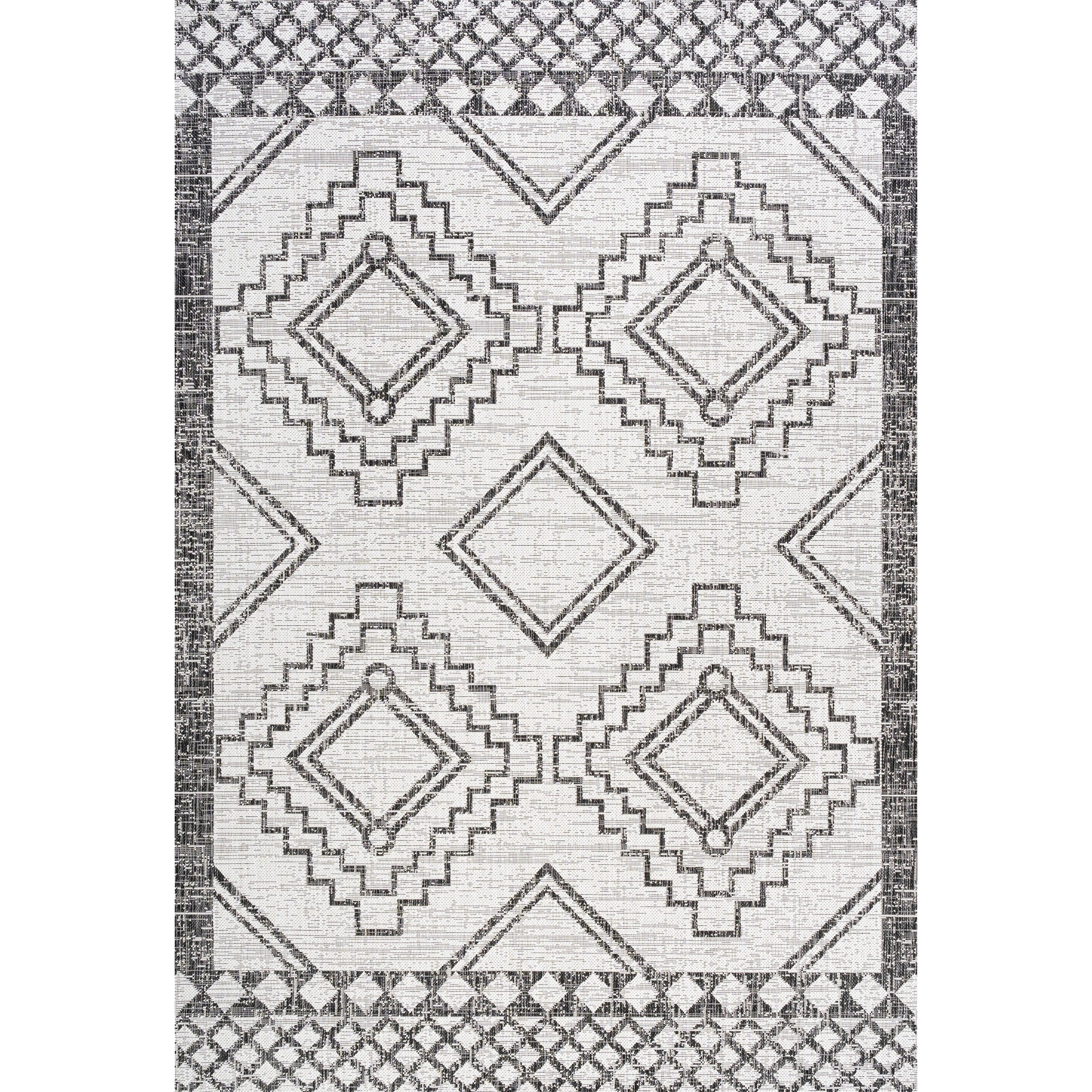 Marokko Diamond Medallion Indoor/Outdoor Area Rug