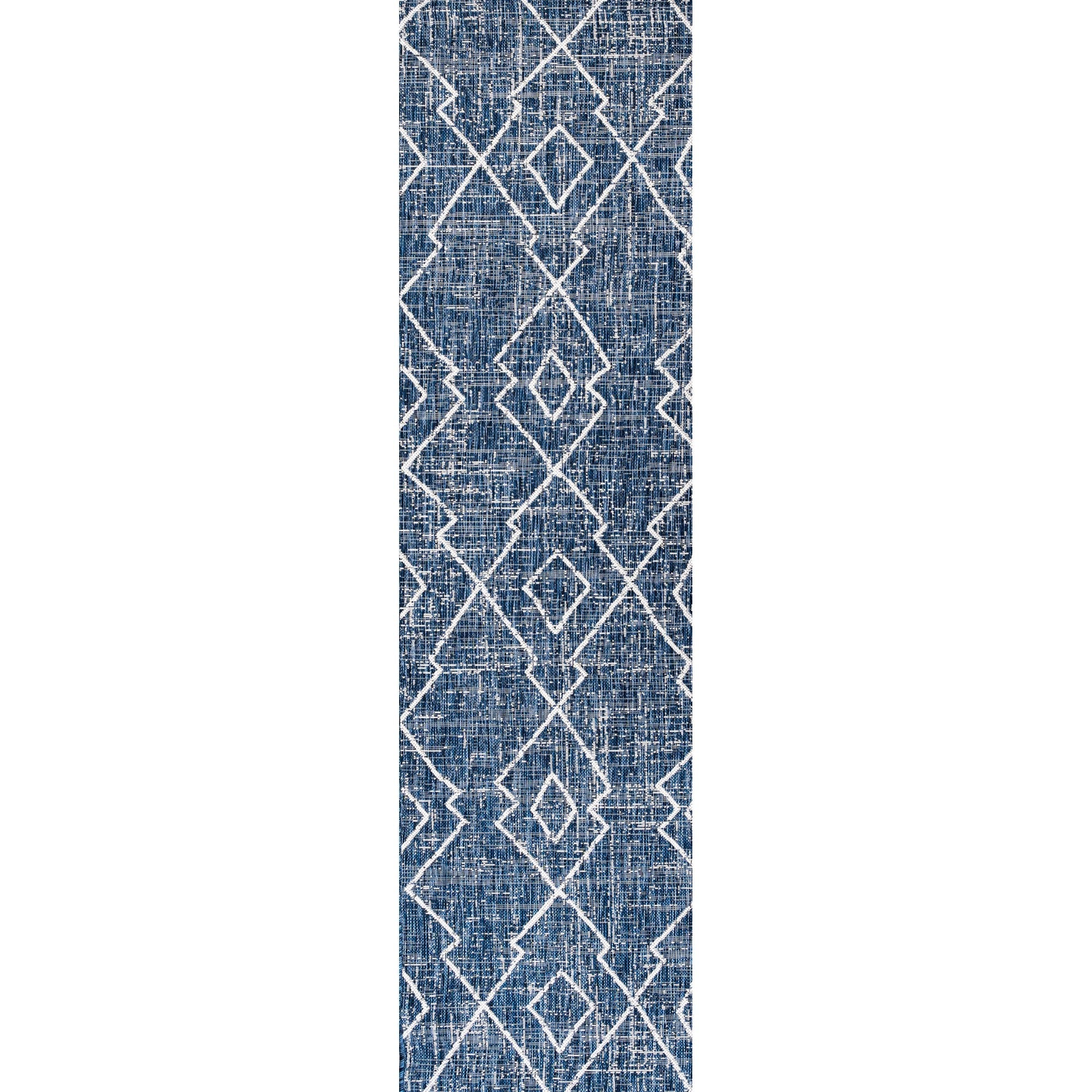 Carwa Tribal Diamond Trellis Indoor/Outdoor Runner Rug