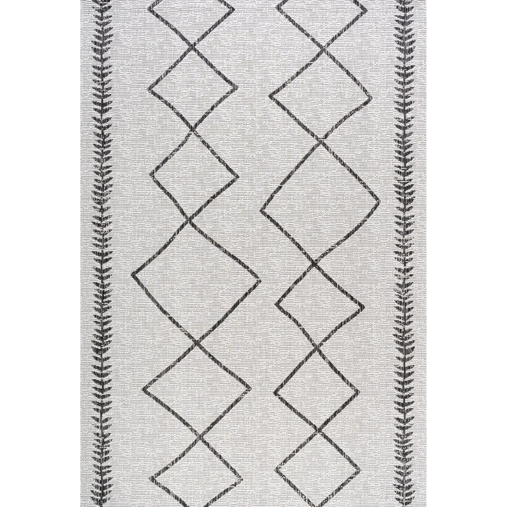 Derya Tribal Diamond Trellis Indoor/Outdoor Modern Area Rug