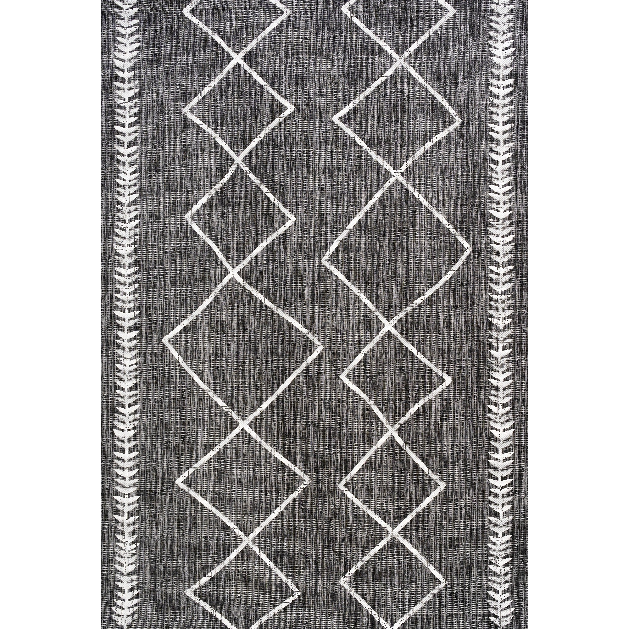 Derya Tribal Diamond Trellis Indoor/Outdoor Modern Area Rug