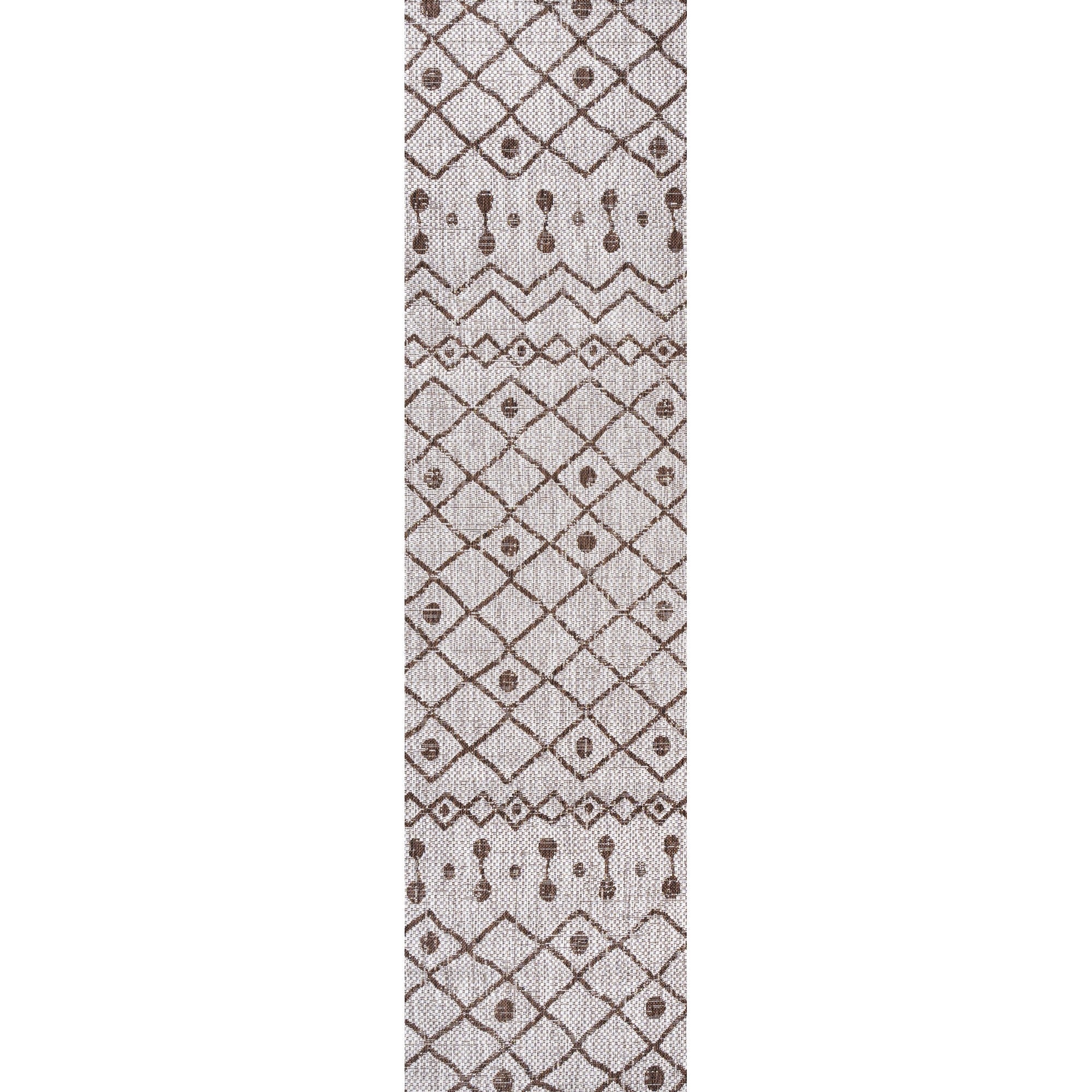 Nokat Tribal Bohemian Indoor/Outdoor Runner Rug