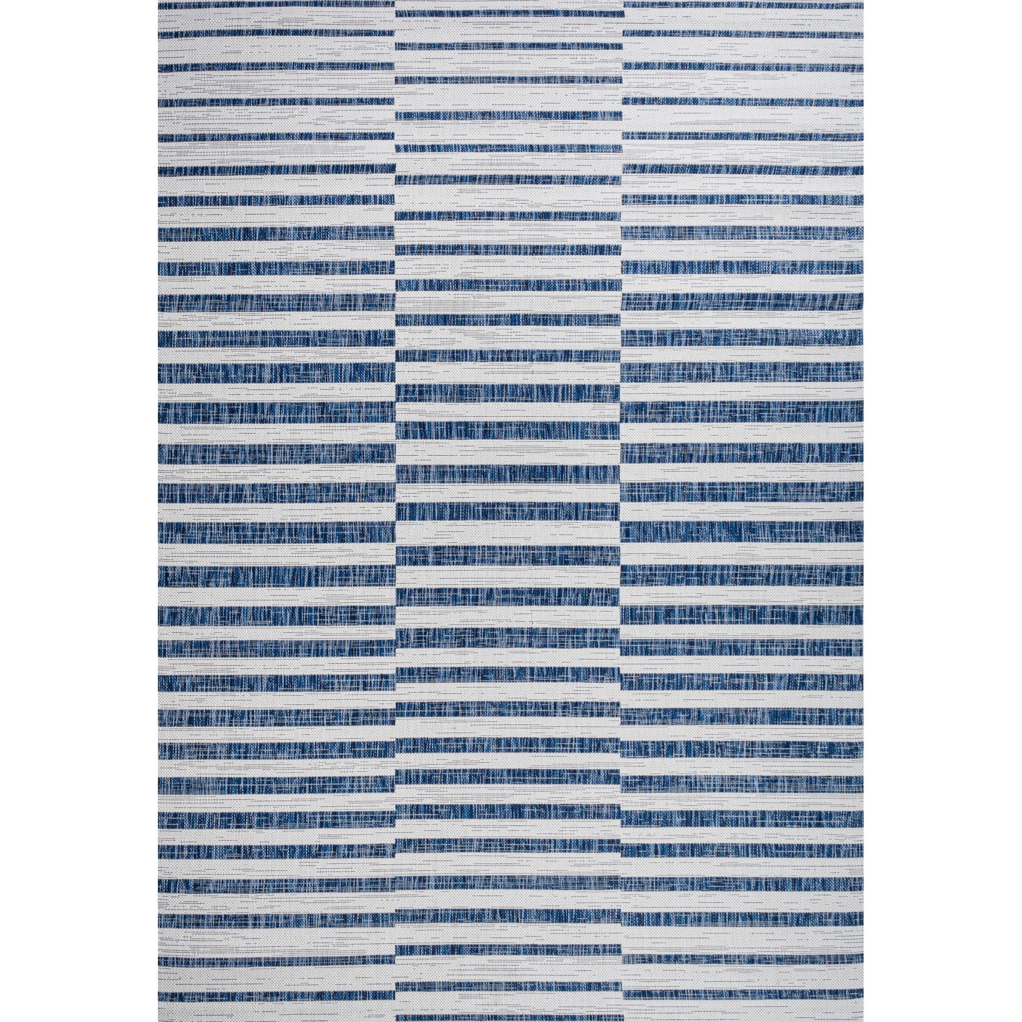 Sukie Modern Offset Bold Stripe Indoor/Outdoor Area Rug