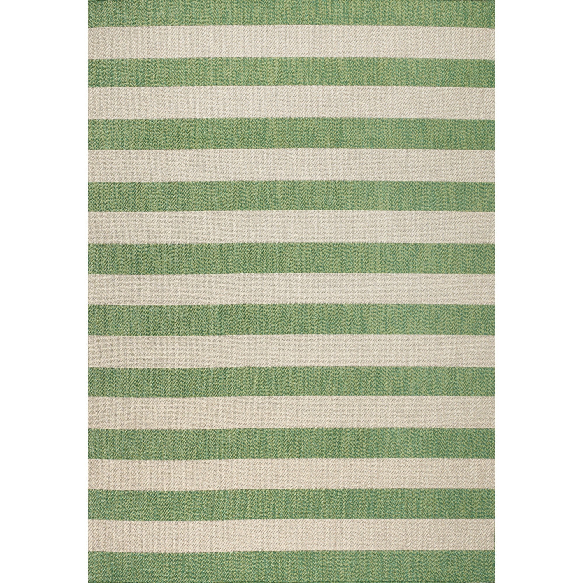 Negril Two-Tone Wide Stripe Indoor/Outdoor Area Rug