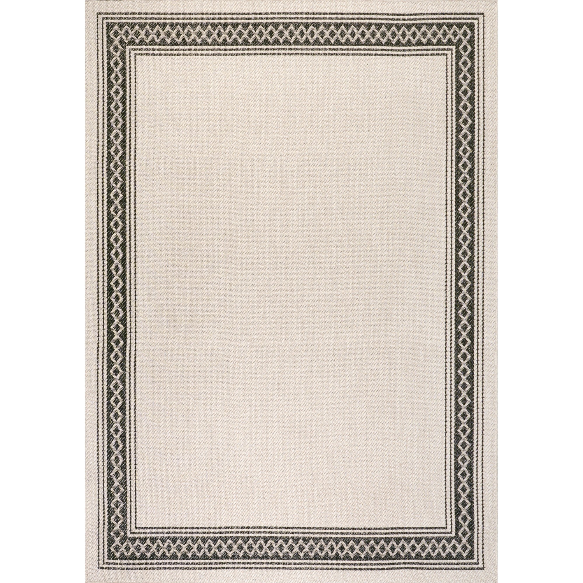 Lucia Classic Diamond Border Indoor/Outdoor Area Rug