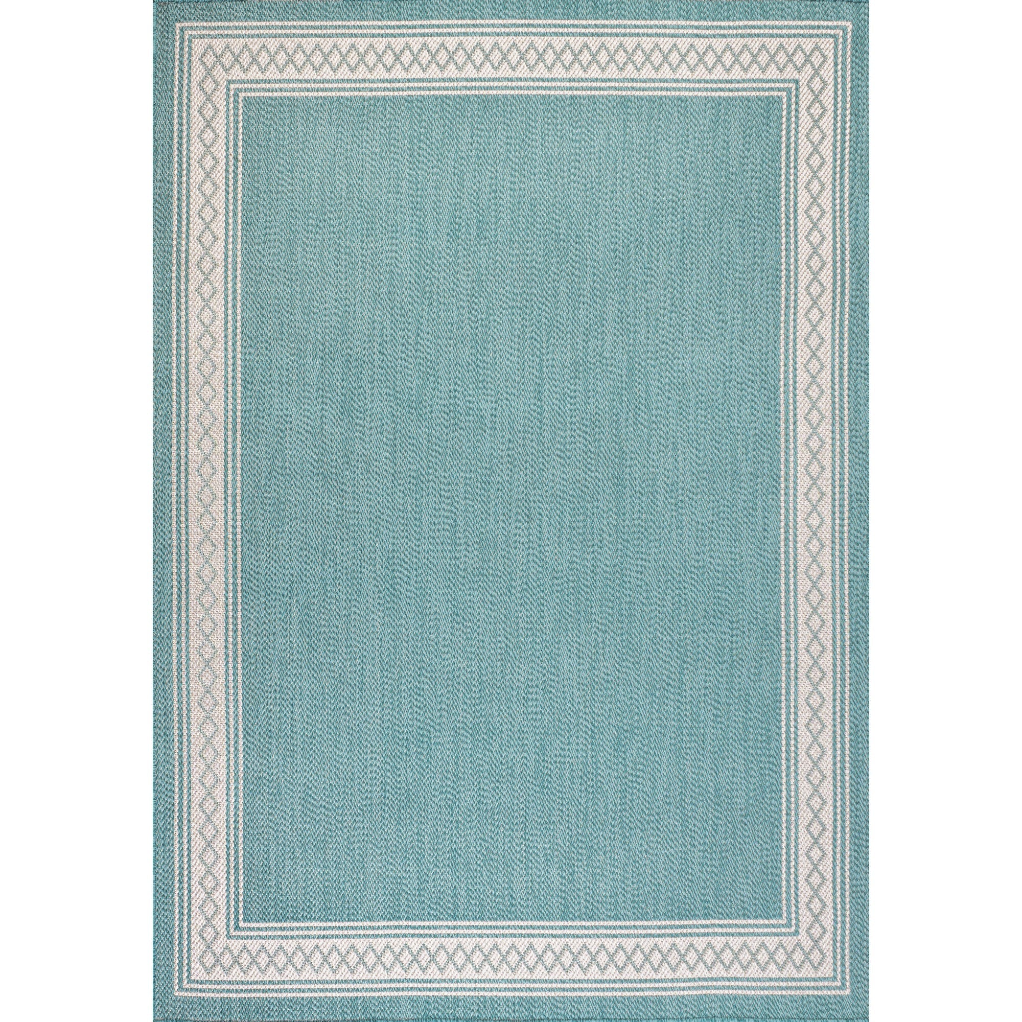 Lucia Classic Diamond Border Indoor/Outdoor Area Rug