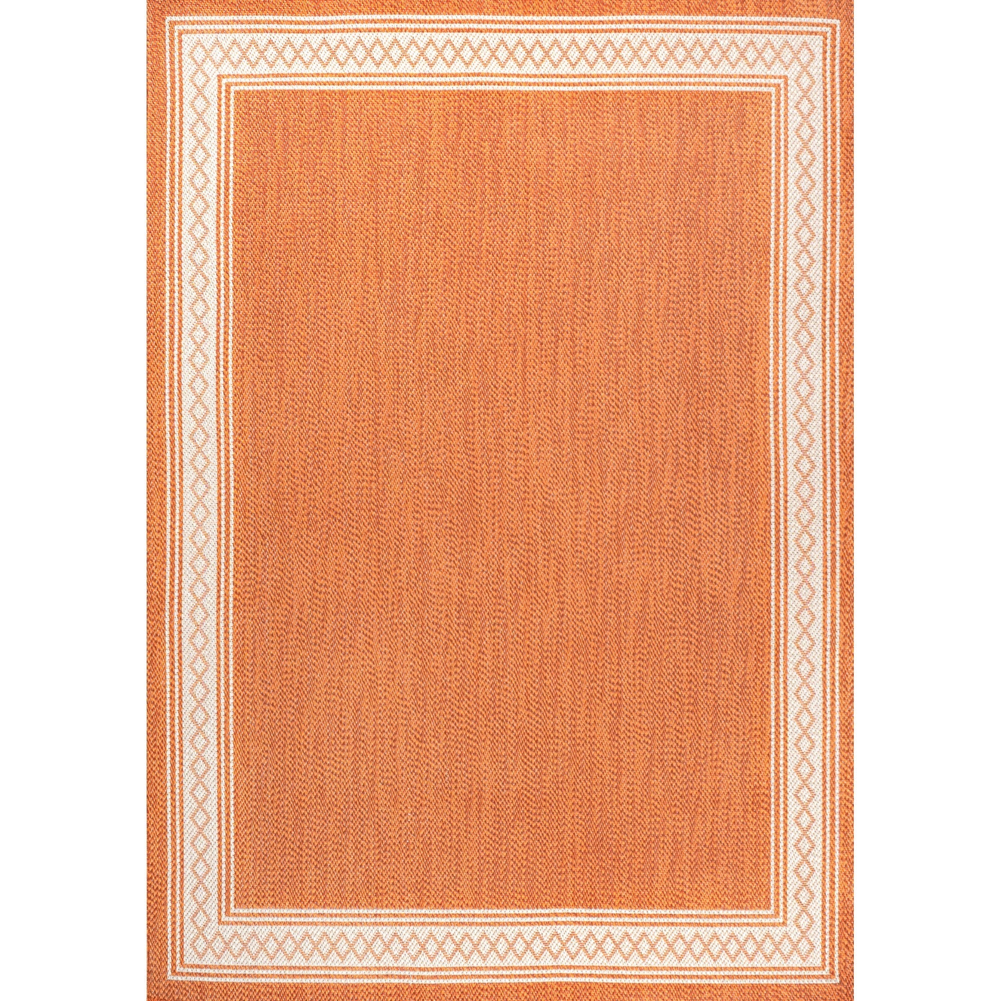 Lucia Classic Diamond Border Indoor/Outdoor Area Rug