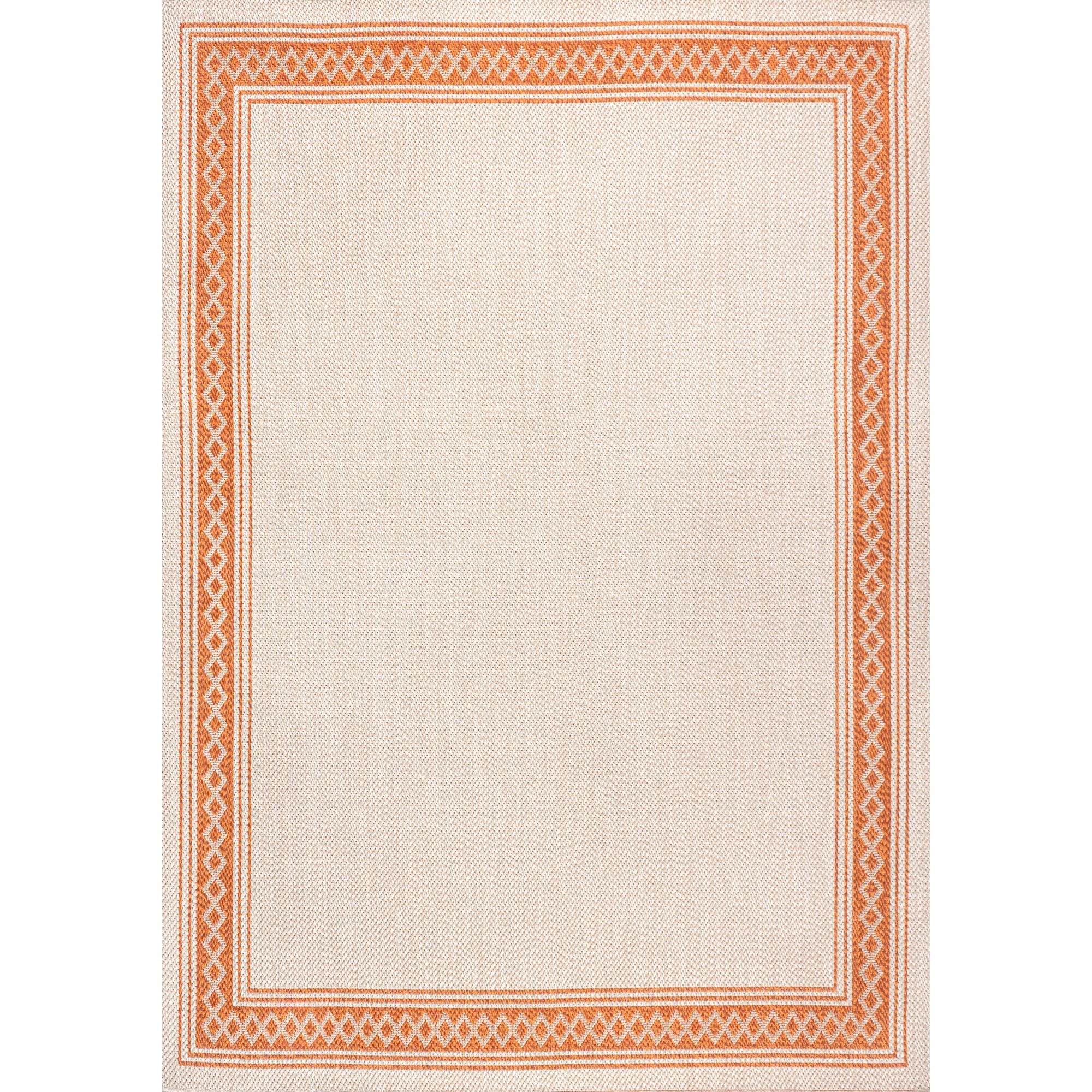 Lucia Classic Diamond Border Indoor/Outdoor Area Rug