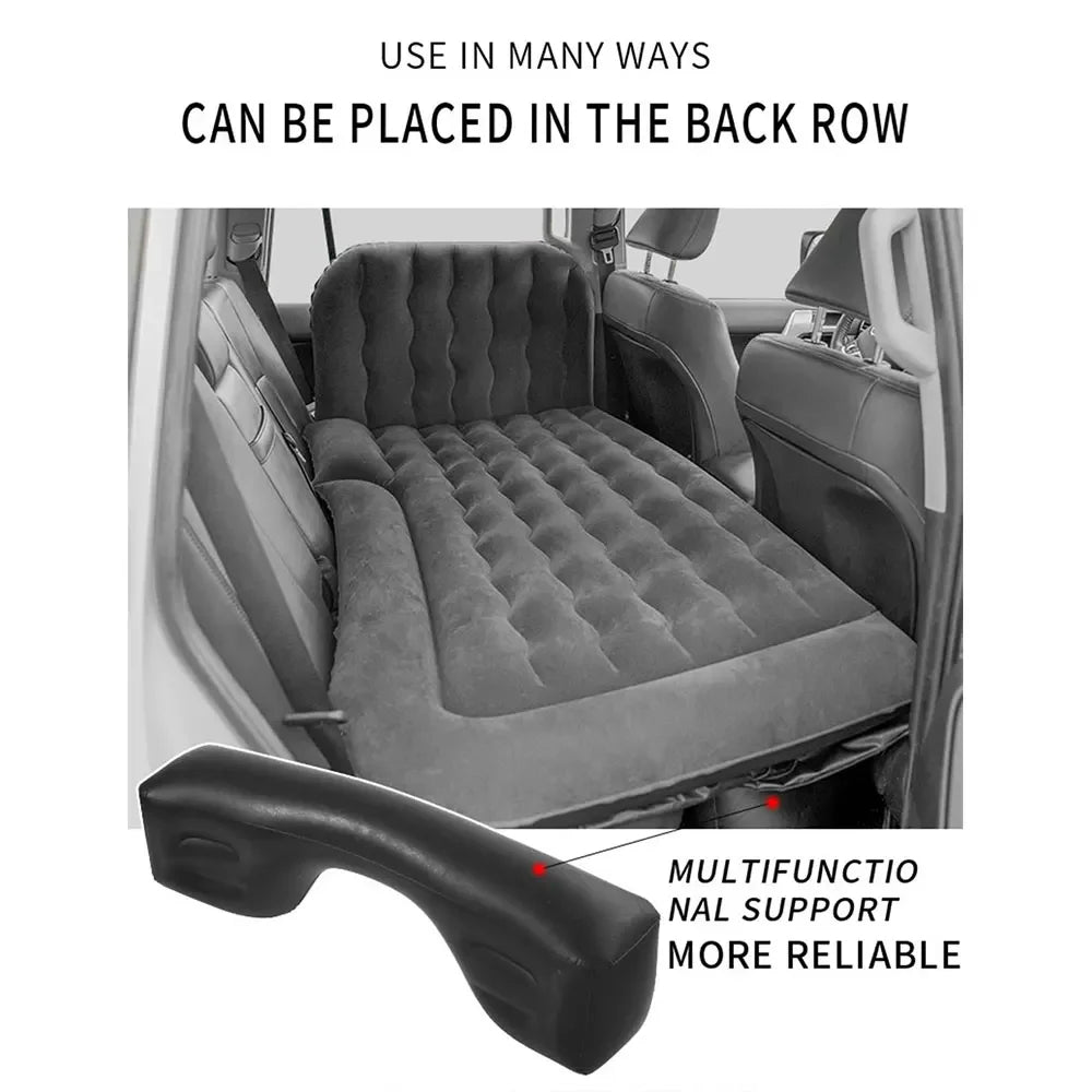 Premium Car Mattress with Pillows & Air Pump