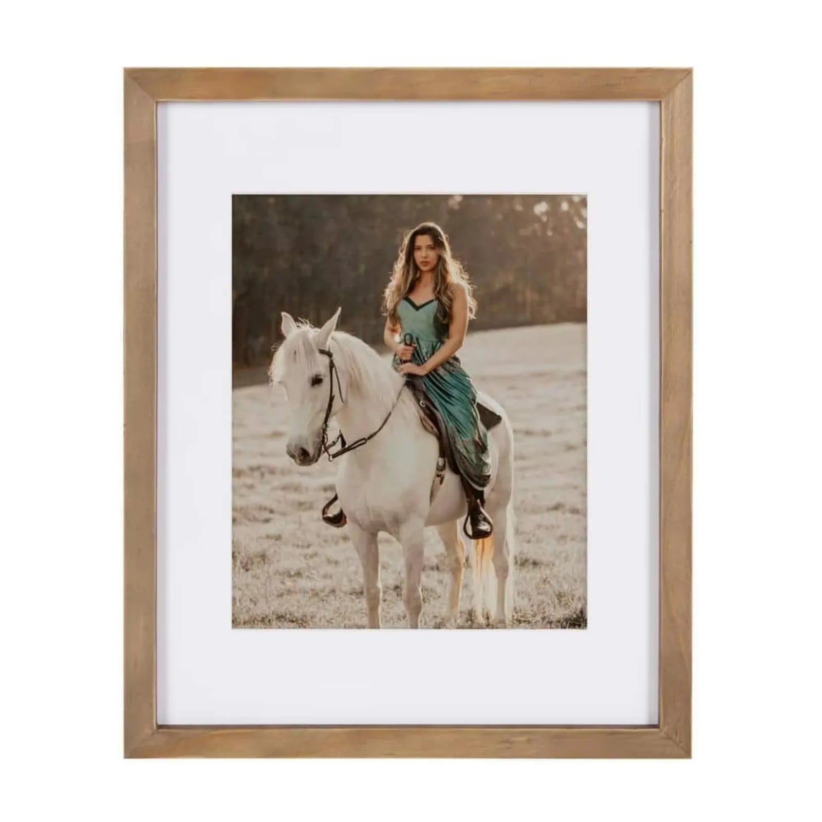 11 x 14 Matted to 8 x 10 Rustic Brown Picture Frame (Set of 4)