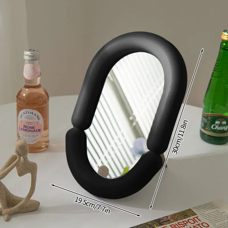 Mini Wavy Decorative Standing Mirror