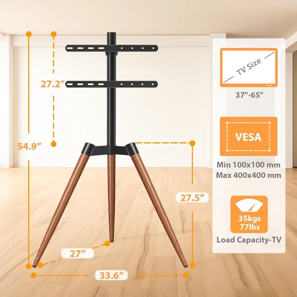 Height Adjustable TV Floor Stand