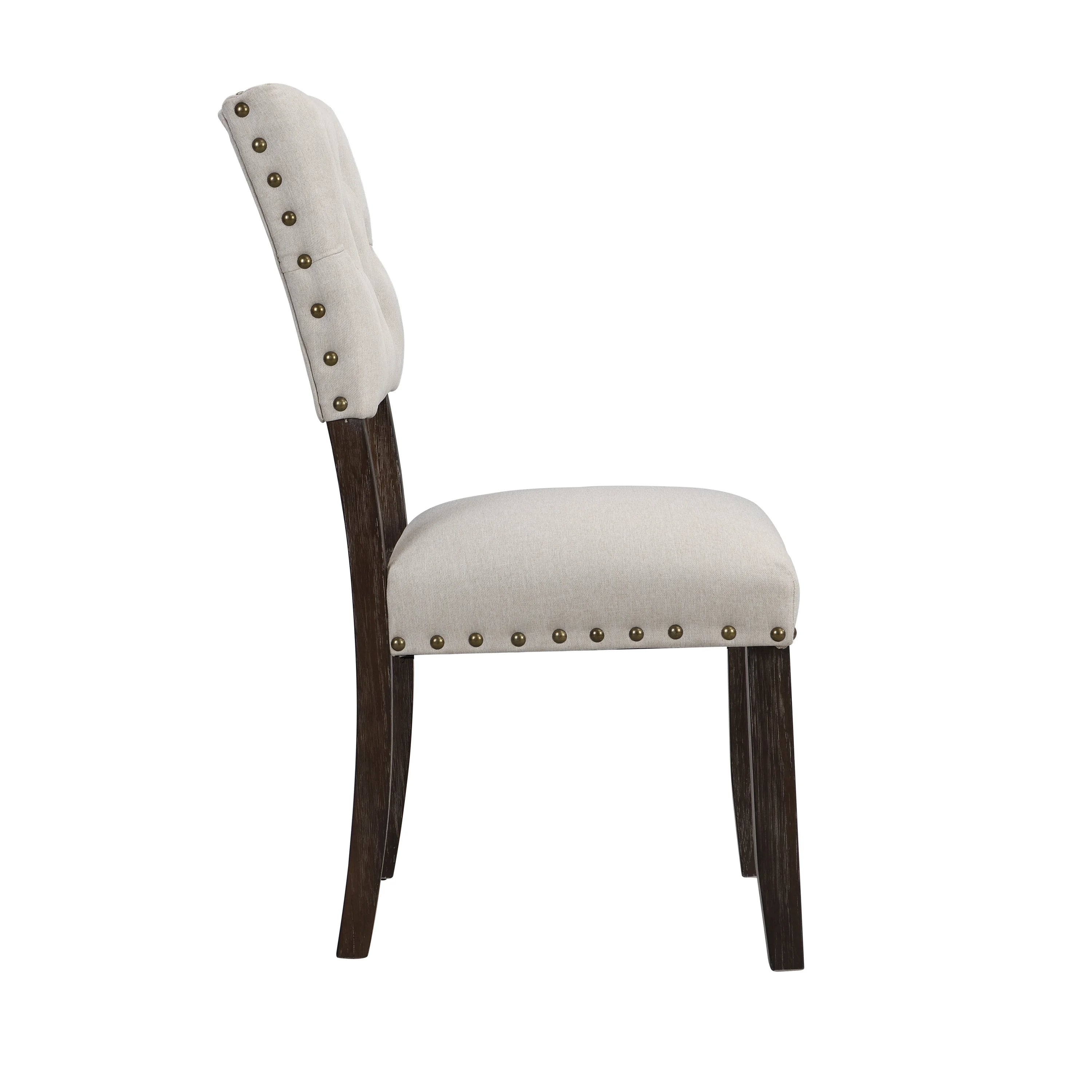 Button Tufted Upholstered Dining Bench & 60" Table Set