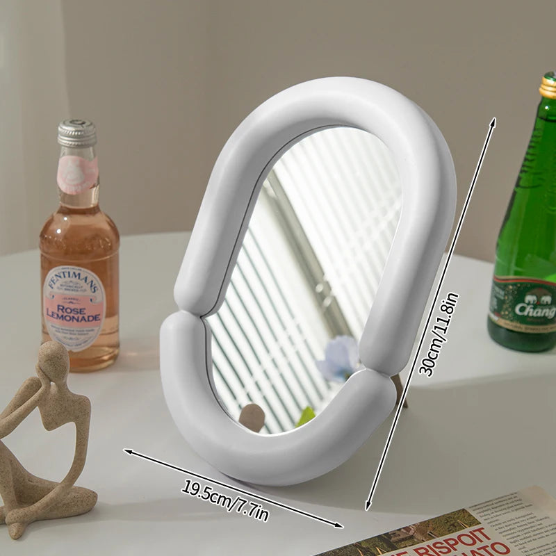 Mini Wavy Decorative Standing Mirror