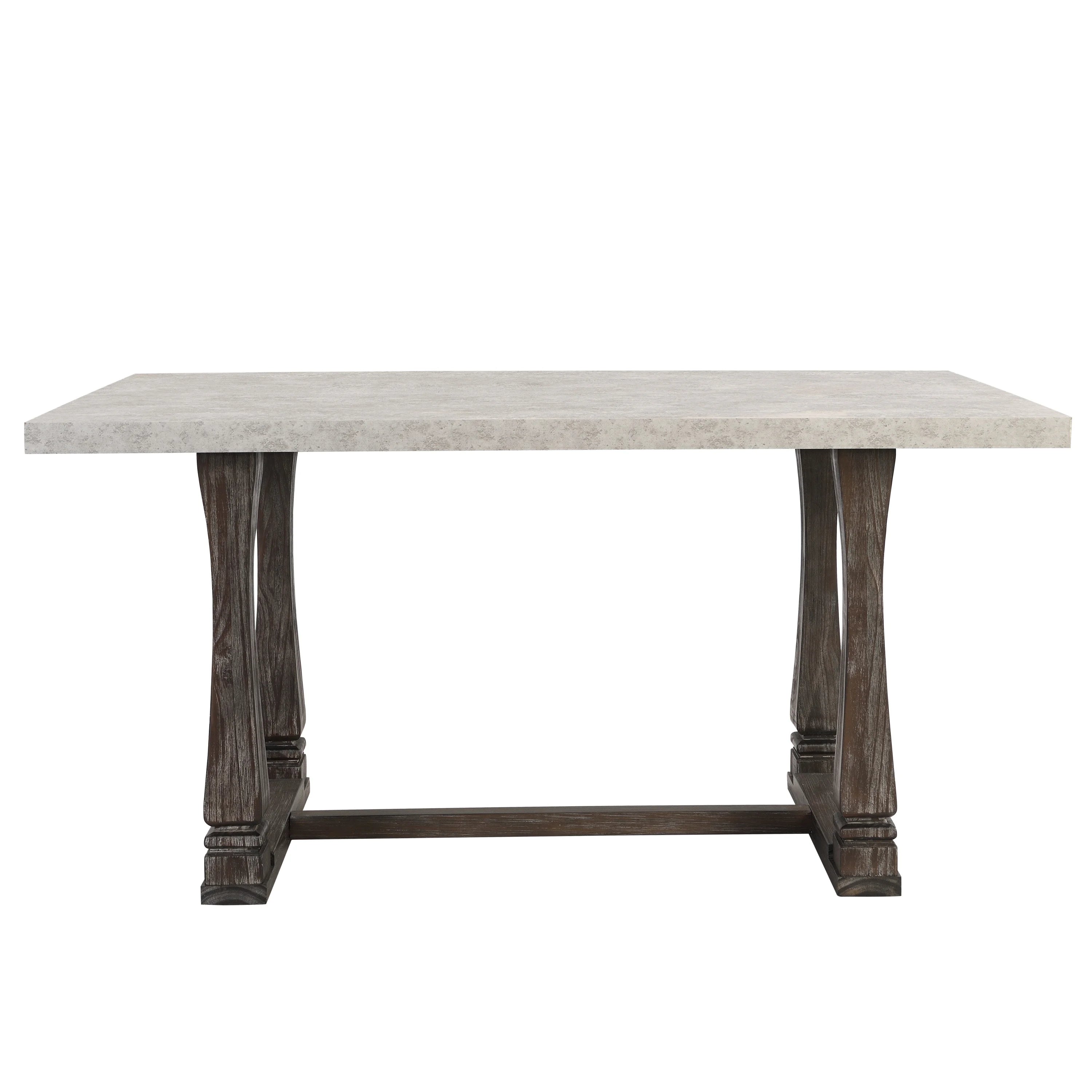 Button Tufted Upholstered Dining Bench & 60" Table Set