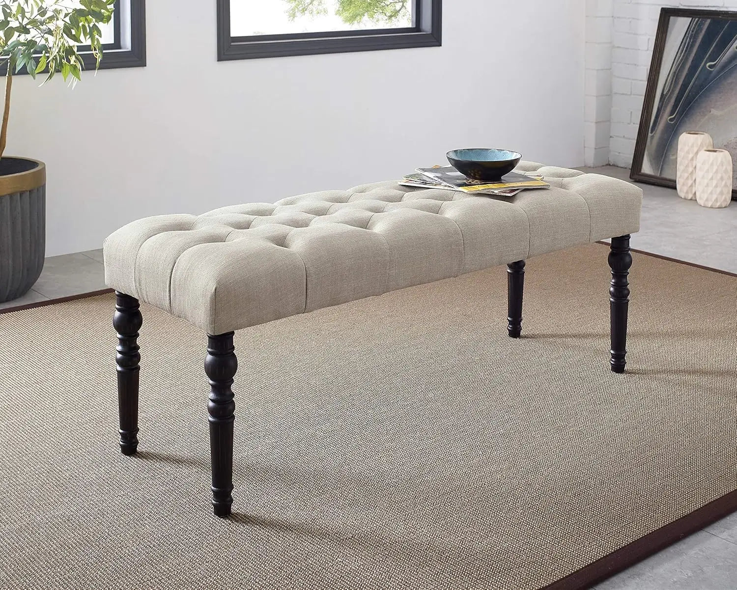 Urban Style Dark Washed Wood Dining Set
