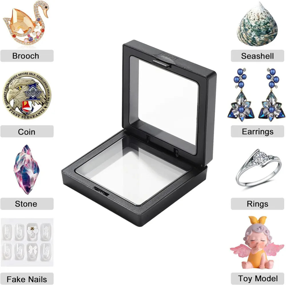 10pcs Shadow Box Frame for Jewelry, Rings & Pendant Display