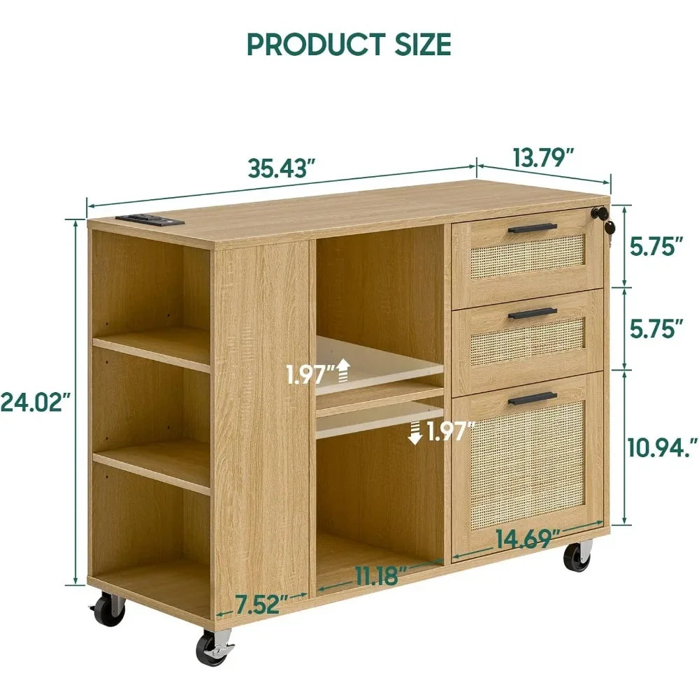 File Cabinet with Charging Station