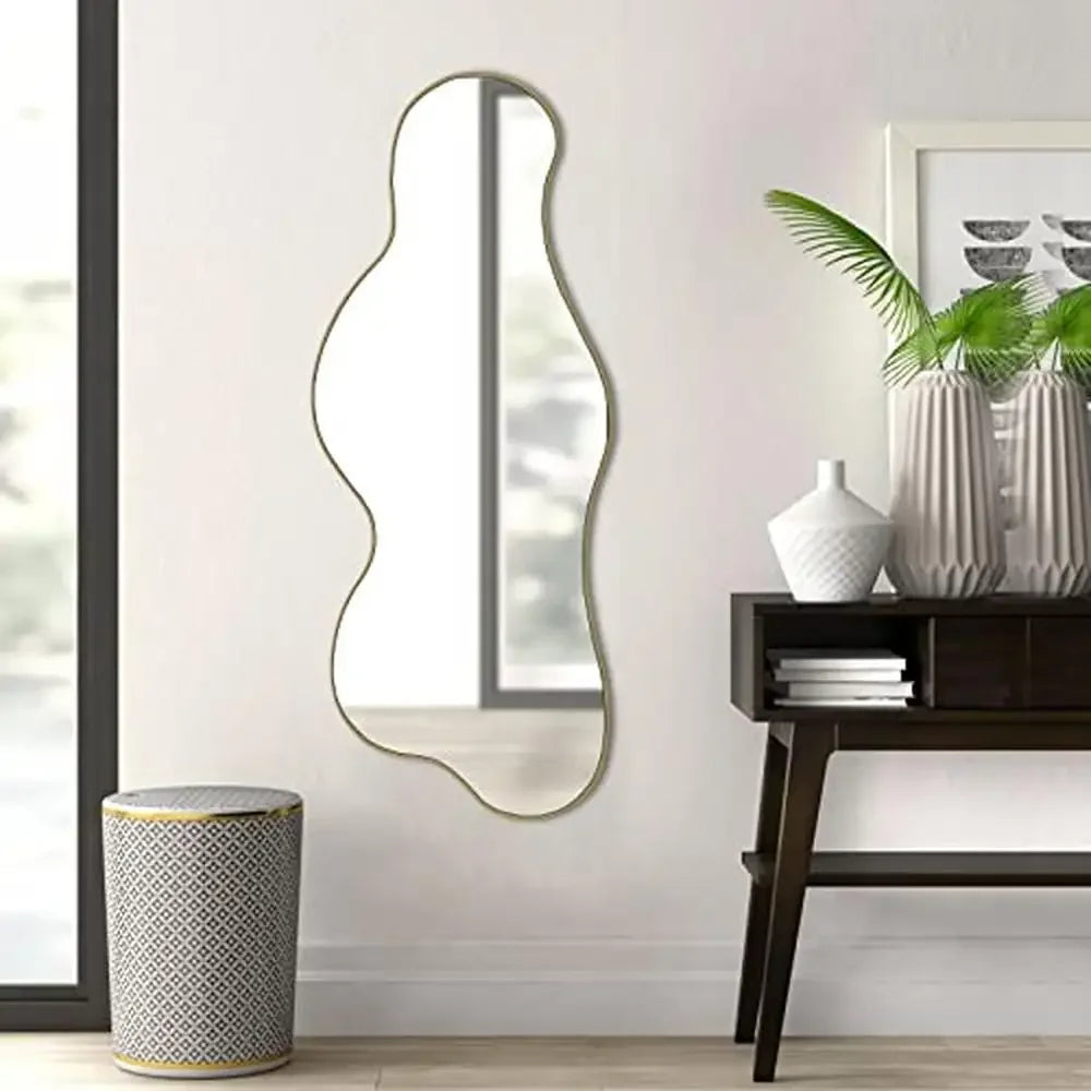 Irregular Cloud Mirror – Gold Wall Decor
