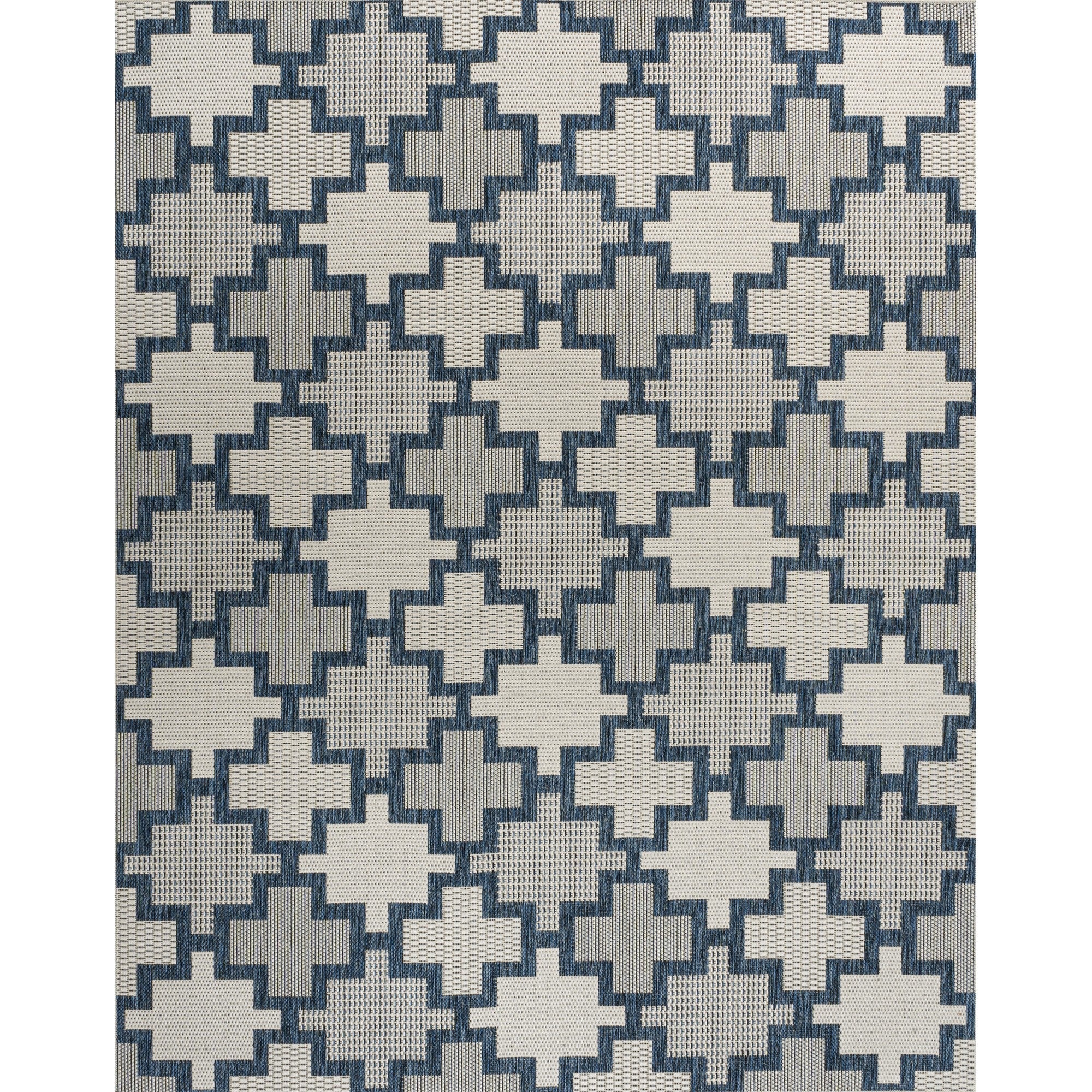 Cyrus Modern Geometric Tile Pattern Indoor/Outdoor Area Rug