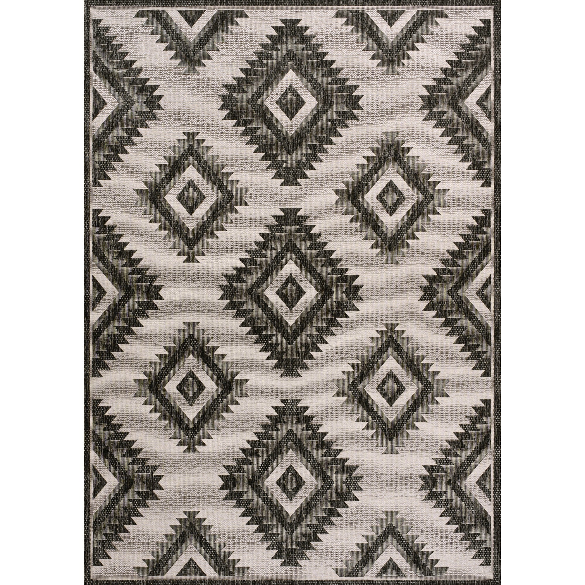 Lior Geometric Moroccan Diamond Indoor/Outdoor Area Rug