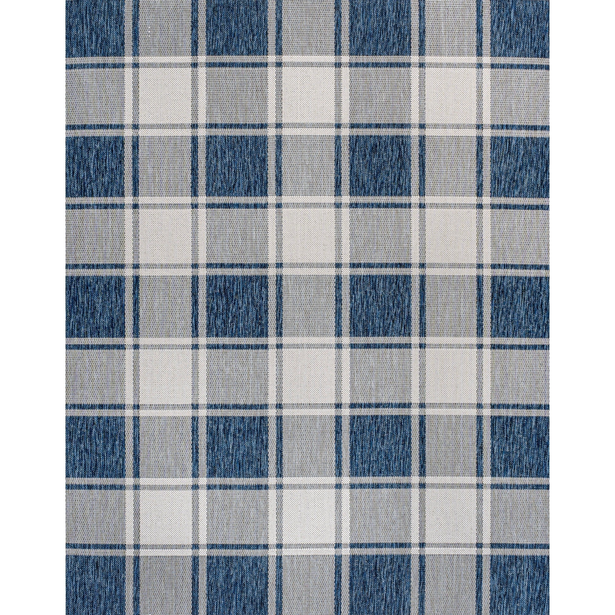 Sabine Traditional Farmhouse Bold Gingham Indoor/Outdoor Area Rug