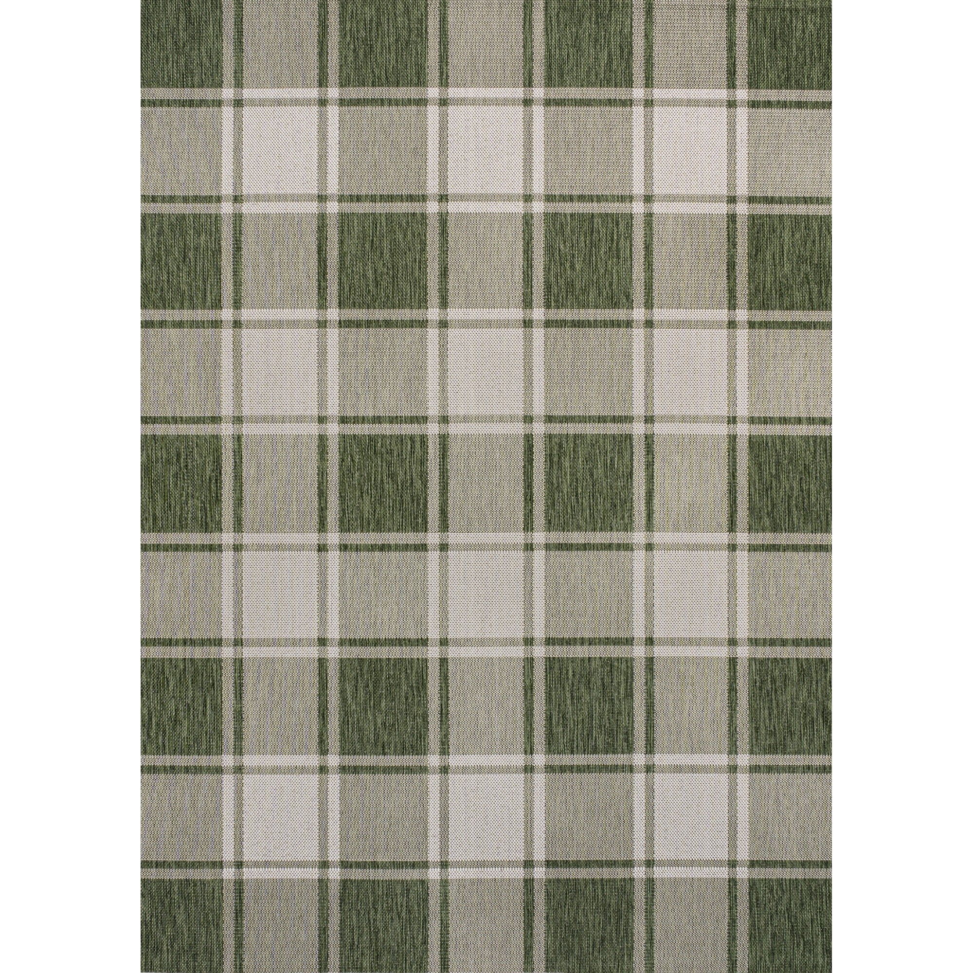 Sabine Traditional Farmhouse Bold Gingham Indoor/Outdoor Area Rug