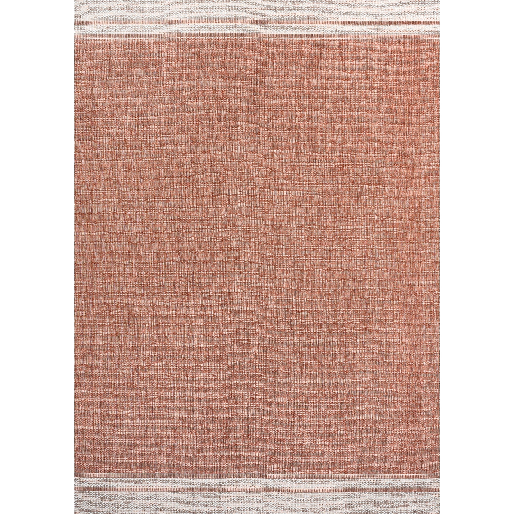 Alda Modern Minimalist Mingled Chic Solid Indoor/Outdoor Area Rug